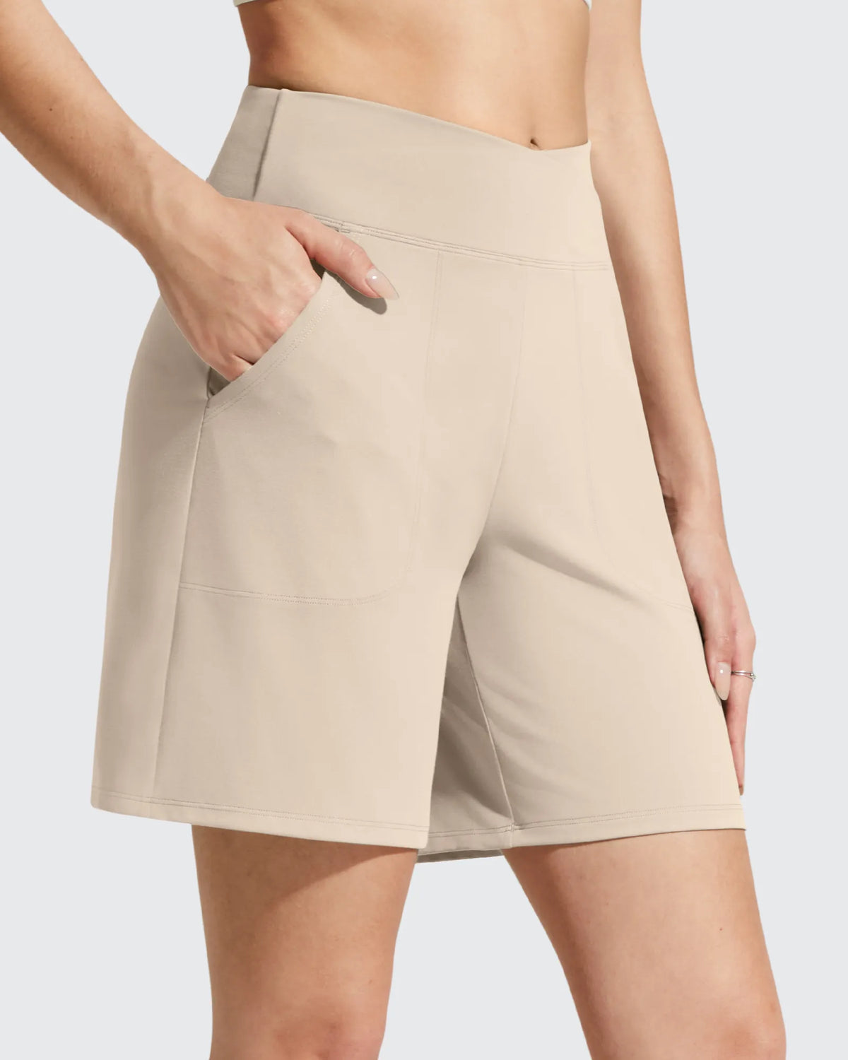 G4Free - EverGoing Cross Waist Pockets Athletic Shorts 6'' -GF26E784A001F-XS-GF26E784A001A-S-GF26E784A001B-M-GF26E784A001C-L-GF26E784A001D-XL