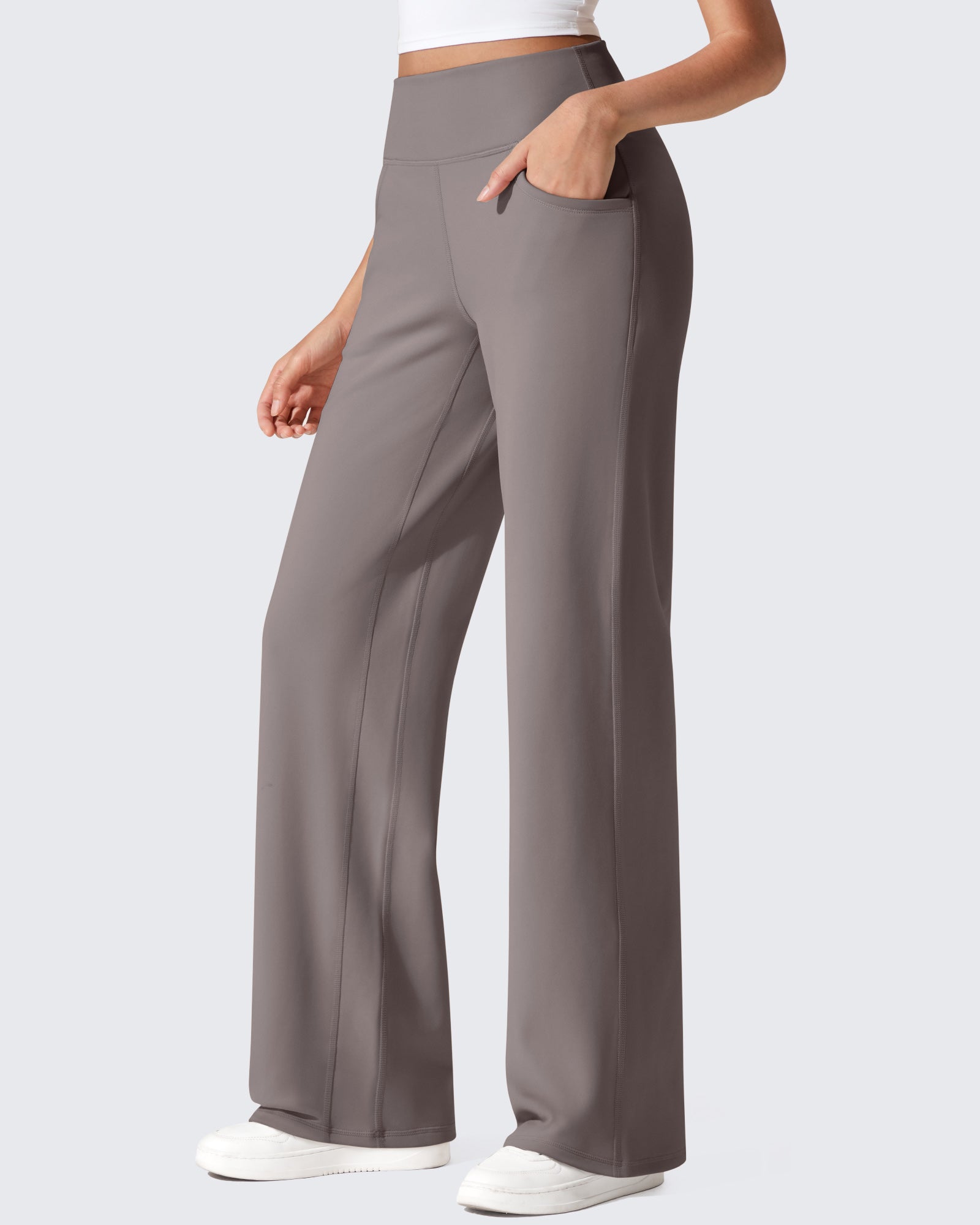 G4Free - EverGoing Fleece Lined High-Waist Wide Leg Thermal Trousers -GF24J230AA-S-GF24J231AA-S-GF24J232AA-S-GF24J230AB-M-GF24J231AB-M