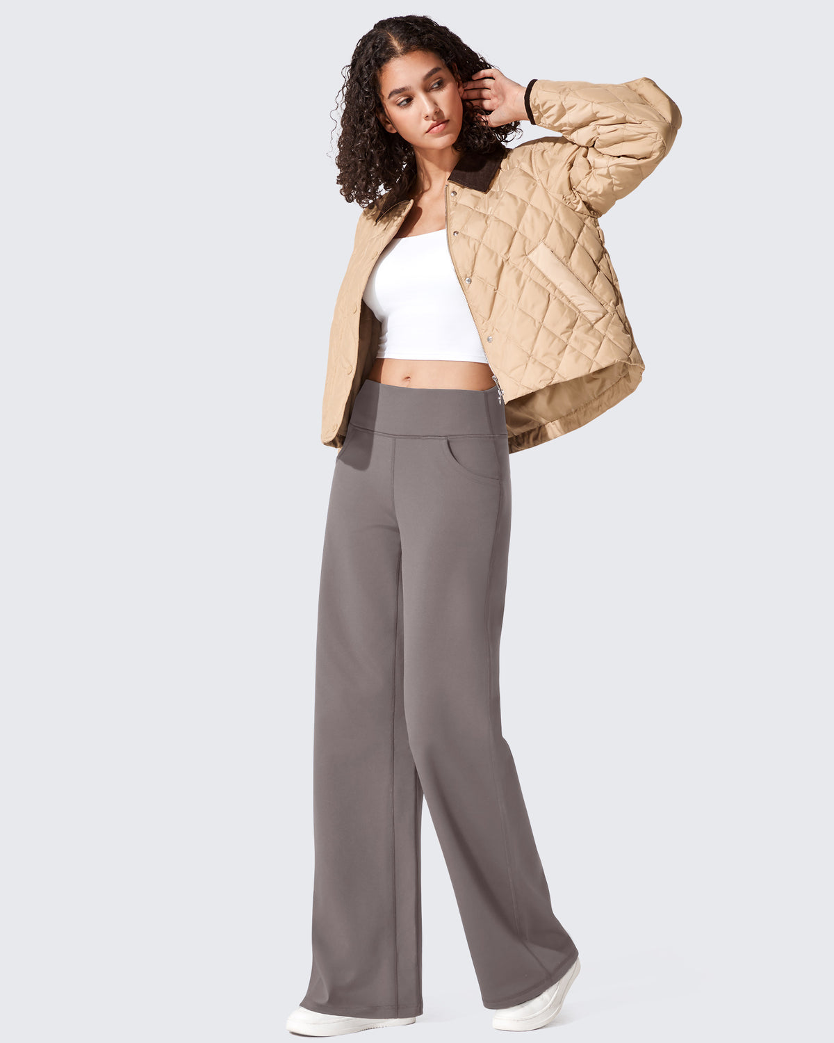 G4Free - EverGoing Fleece Lined High-Waist Wide Leg Thermal Trousers -GF24J230AA-S-GF24J231AA-S-GF24J232AA-S-GF24J230AB-M-GF24J231AB-M