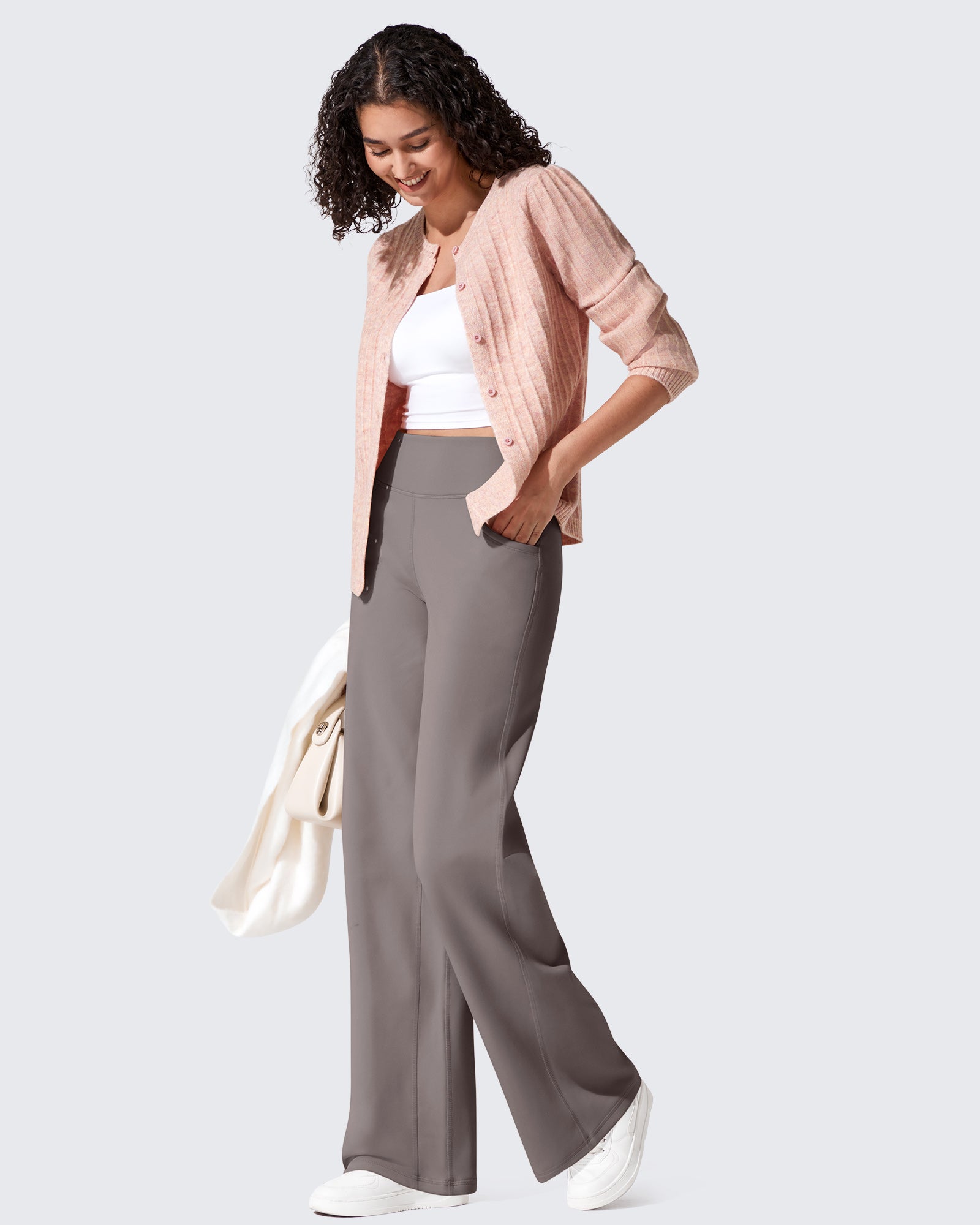 G4Free - EverGoing Fleece Lined High-Waist Wide Leg Thermal Trousers -GF24J230AA-S-GF24J231AA-S-GF24J232AA-S-GF24J230AB-M-GF24J231AB-M