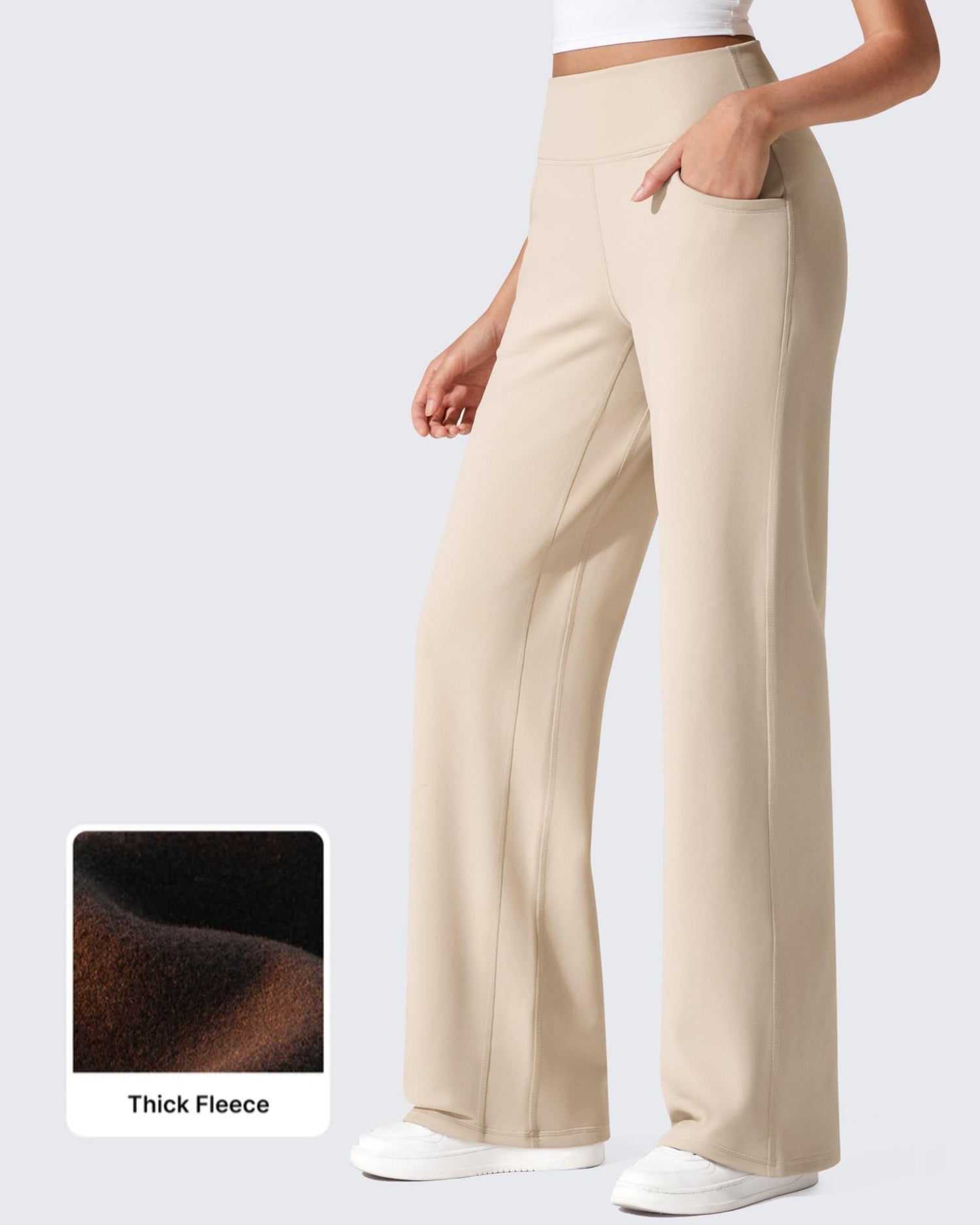 G4Free - EverGoing Fleece Lined High-Waist Wide Leg Thermal Trousers -GF24J230AA-S-GF24J231AA-S-GF24J232AA-S-GF24J230AB-M-GF24J231AB-M