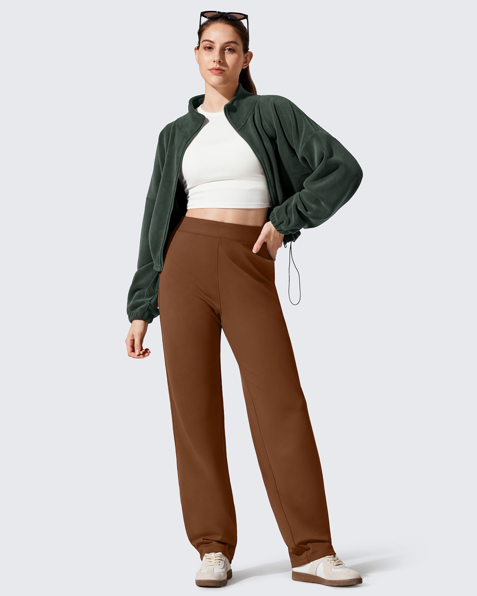 G4Free - EverGoing Fleece Lined Loose Warm Narrow Legs Pants -GF25J684AF-XS-GF25J685AF-XS-GF25J686AF-XS-GF25J684AA-S-GF25J685AA-S