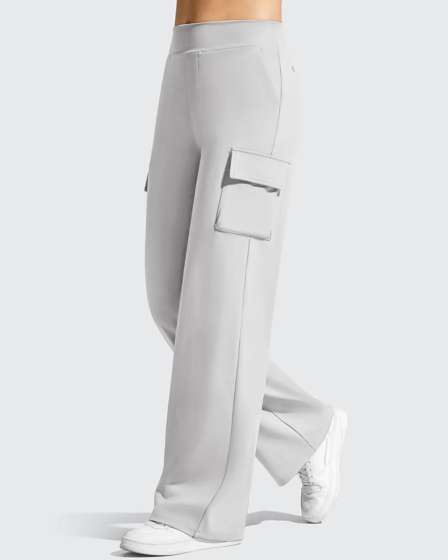 G4Free - EverGoing High-Waist 4 Pockets Wide Leg Cargo Pants -GF26J798A001A-S