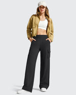 G4Free - EverGoing High-Waist 4 Pockets Wide Leg Cargo Pants -GF26J798A001A-S-GF26J799A001A-S-GF26J800A001A-S-GF26J798A001B-M-GF26J799A001B-M