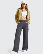 G4Free - EverGoing High-Waist 4 Pockets Wide Leg Cargo Pants -GF26J798A001A-S-GF26J799A001A-S-GF26J800A001A-S-GF26J798A001B-M-GF26J799A001B-M