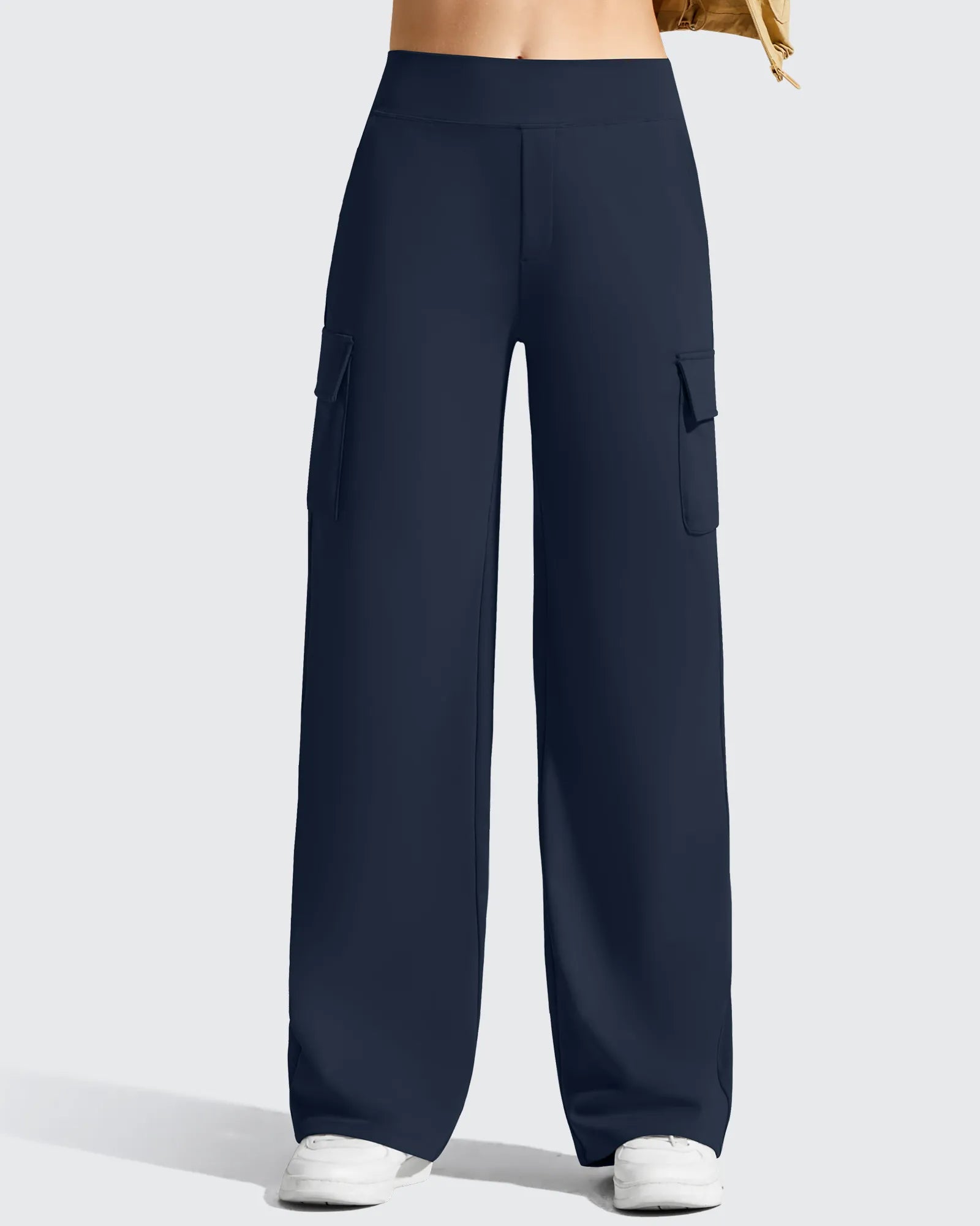 G4Free - EverGoing High-Waist 4 Pockets Wide Leg Cargo Pants -GF26J798A001A-S-GF26J799A001A-S-GF26J800A001A-S-GF26J798A001B-M-GF26J799A001B-M