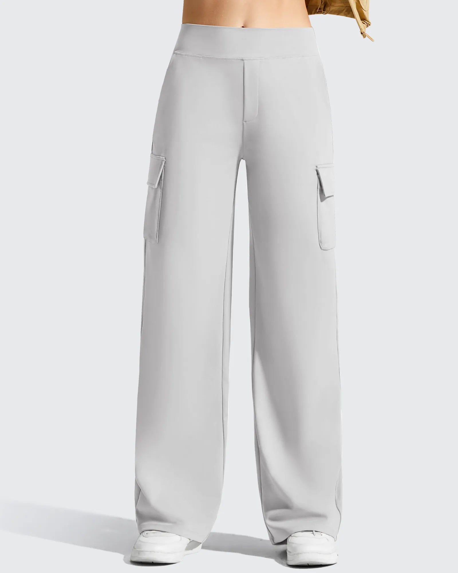 G4Free - EverGoing High-Waist 4 Pockets Wide Leg Cargo Pants -GF26J798A001A-S-GF26J799A001A-S-GF26J800A001A-S-GF26J798A001B-M-GF26J799A001B-M