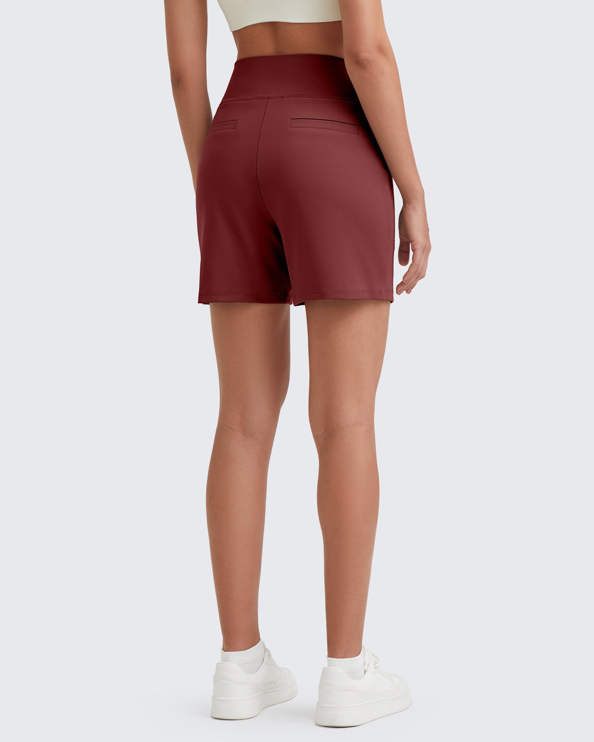 G4Free - EverGoing High-Waist Burmuda Athletic Shorts 5'' -GF25E342AF-XS-GF25E342AA-S-GF25E342AB-M-GF25E342AC-L-GF25E342AD-XL