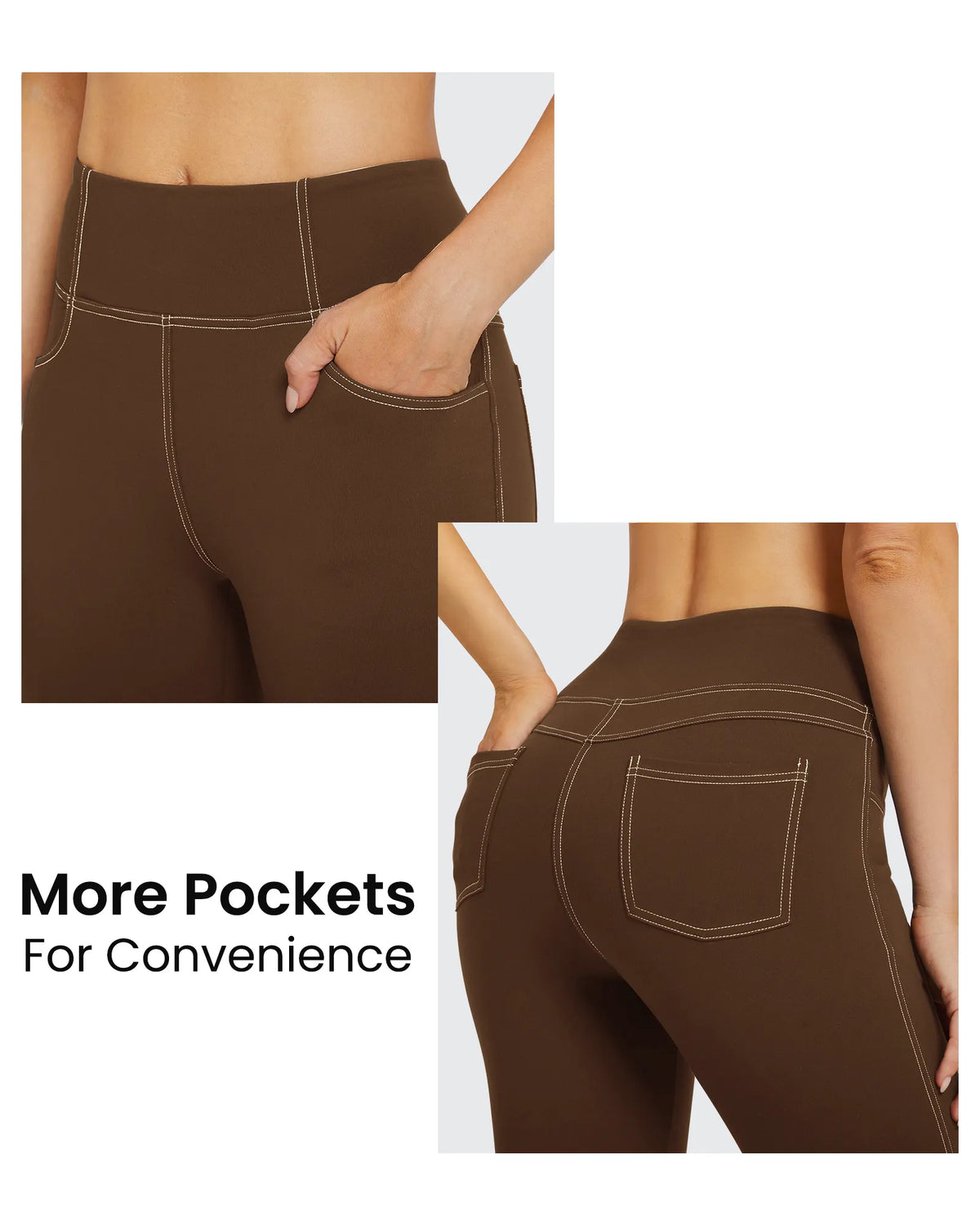 G4Free - EverGoing High Waist Flare Work Pants 4 Pockets -GF23A168AA-S