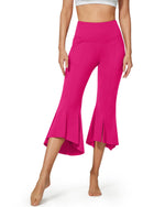 G4Free - EverGoing High-Waist Ruffle Yoga Casual Capri Pants -GF23A140AA-S