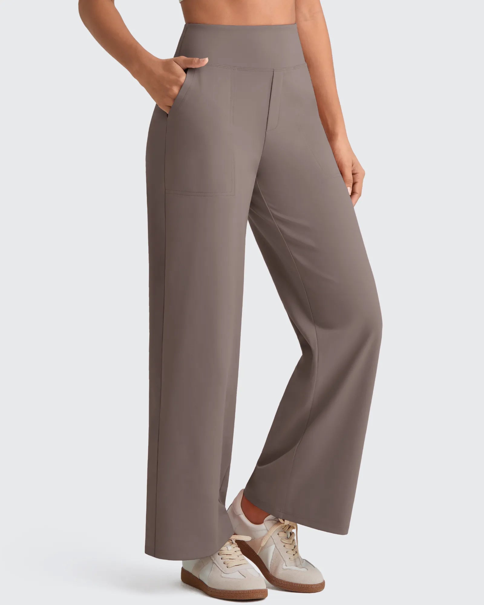 G4Free - EverGoing High Waist Stretch Dressy Cropped Pants Petite -GF25J463BF-XS