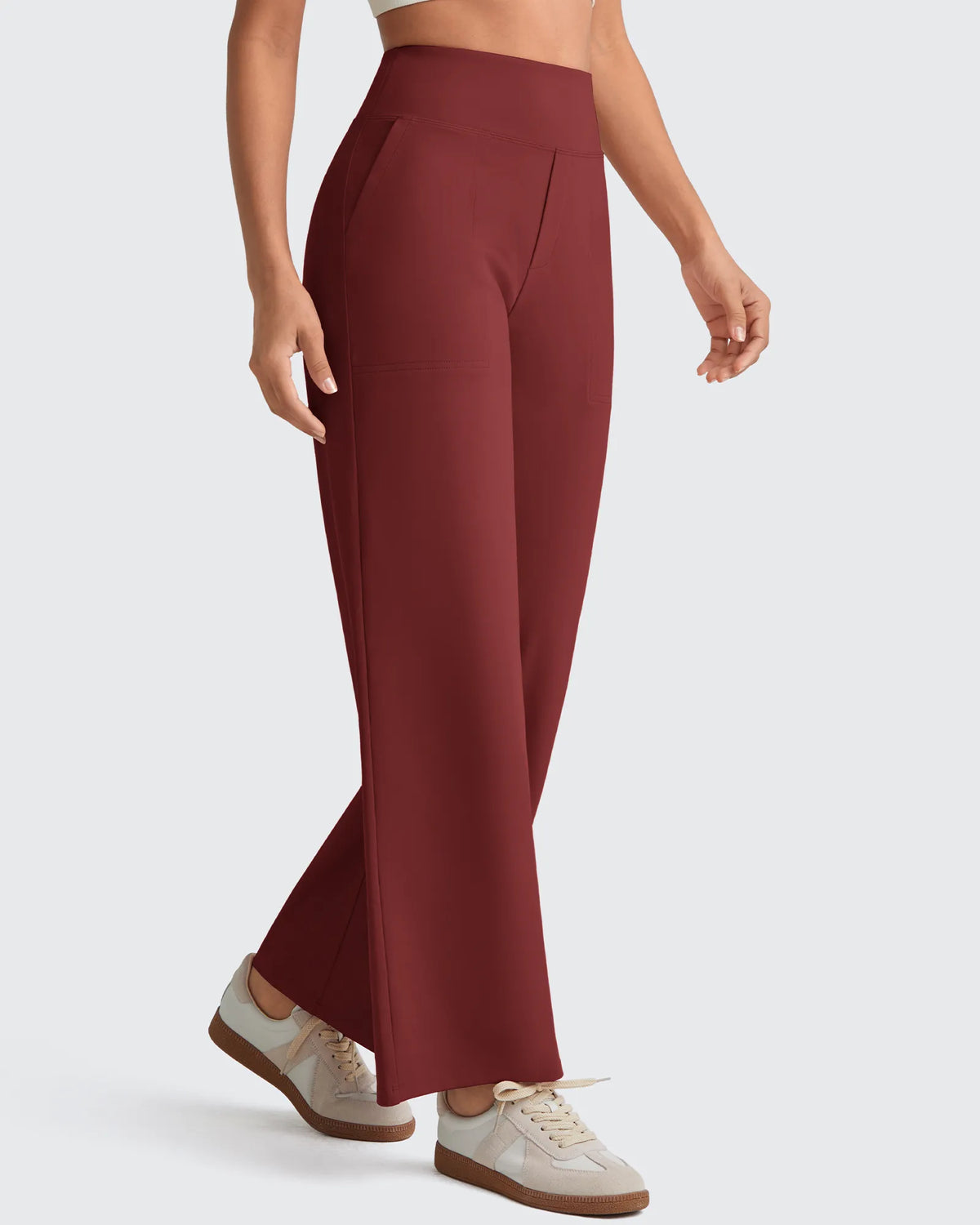 G4Free - EverGoing High Waist Stretch Dressy Cropped Pants Petite -GF25J463BF-XS