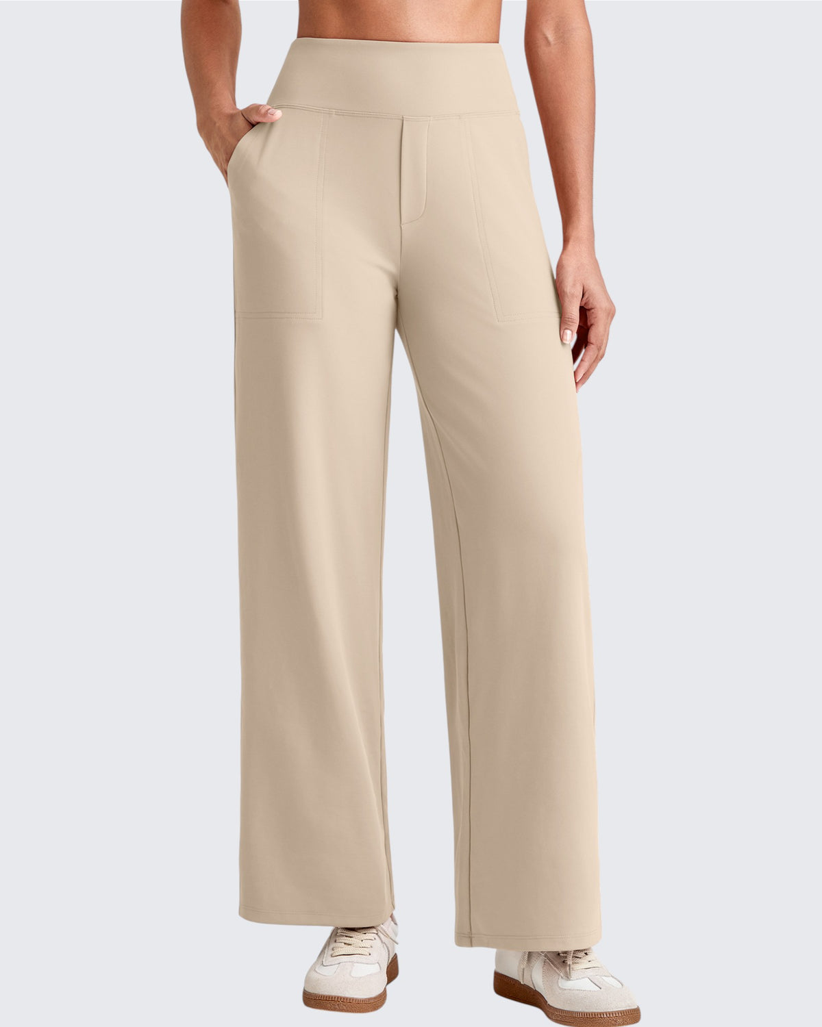 G4Free - EverGoing High Waist Stretch Dressy Cropped Pants Regular -GF25J468HF-XS