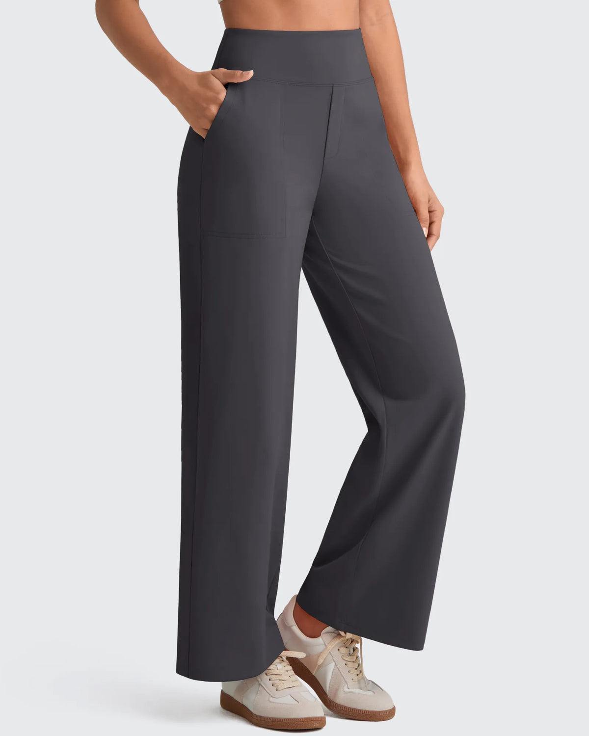 G4Free - EverGoing High Waist Stretch Dressy Cropped Pants Tall -GF25J469AF-XS