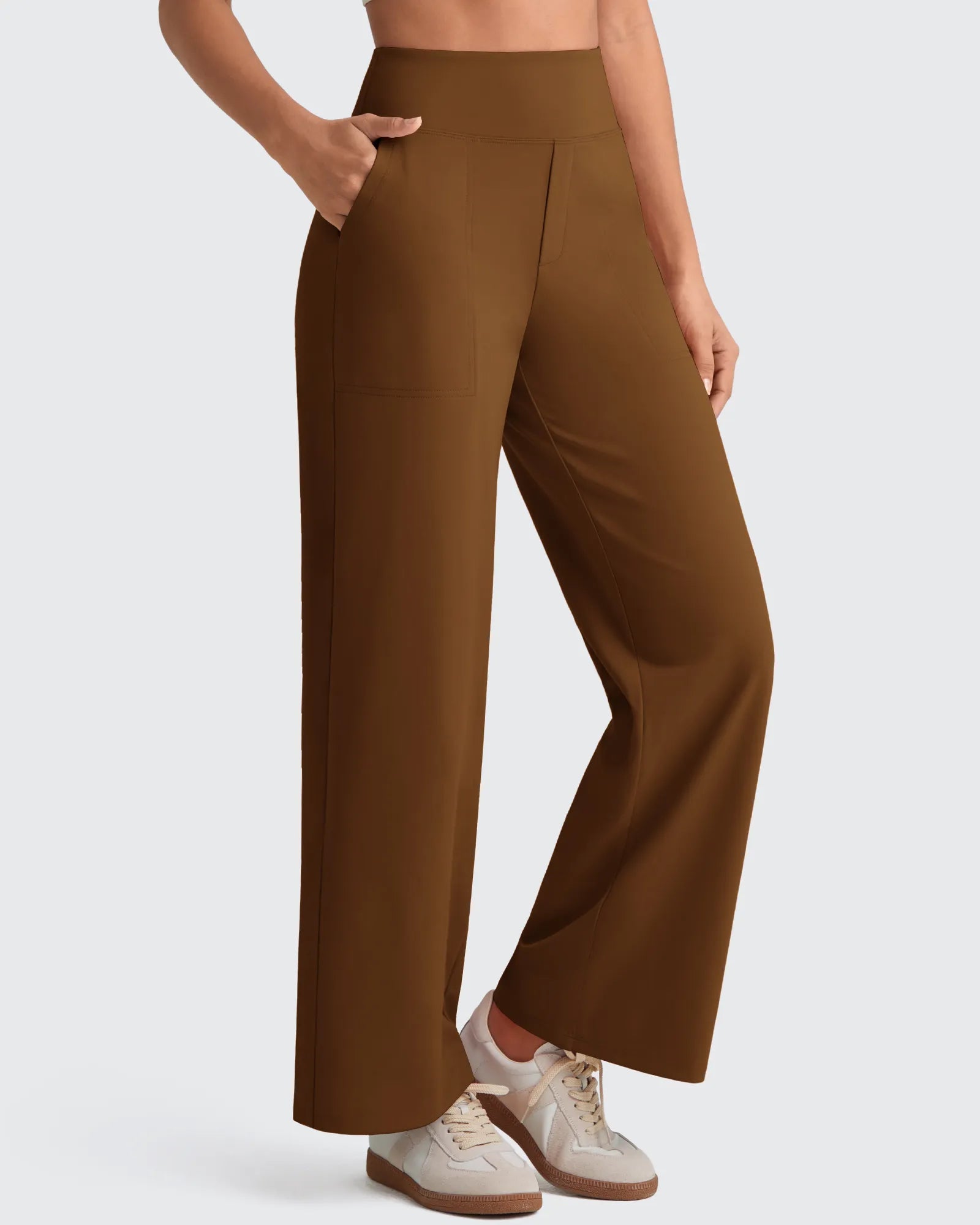 G4Free - EverGoing High Waist Stretch Dressy Cropped Pants Tall -GF25J469AF-XS