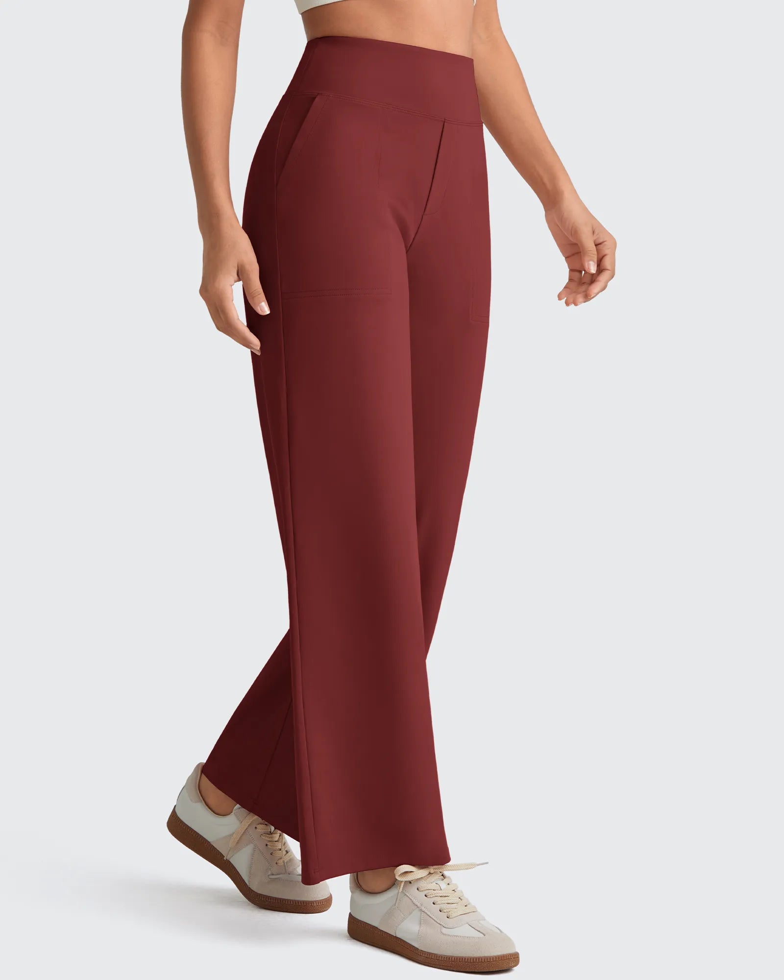 G4Free - EverGoing High Waist Stretch Dressy Cropped Pants Tall -GF25J469AF-XS