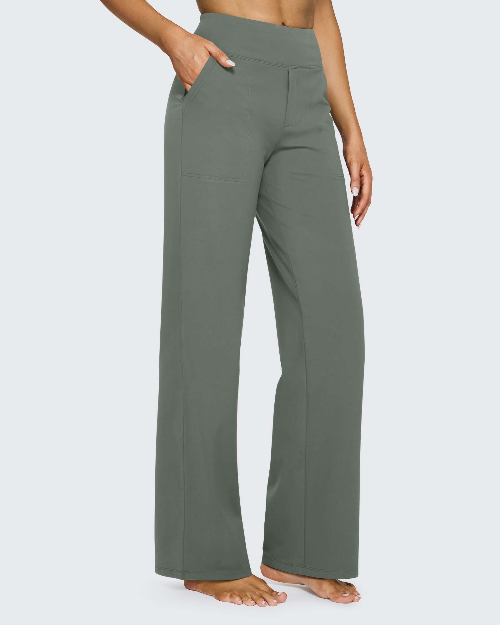 G4Free - EverGoing Loose High-Waist Business Casual Pants 27'' -GF25J391AF-XS-GF25J391AA-S-GF25J391AA-S-GF25J391AC-L-GF25J391AD-XL