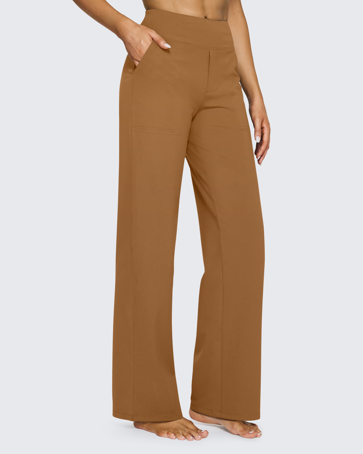 G4Free - EverGoing Loose High-Waist Business Casual Pants 33'' -GF23J184AF-XS