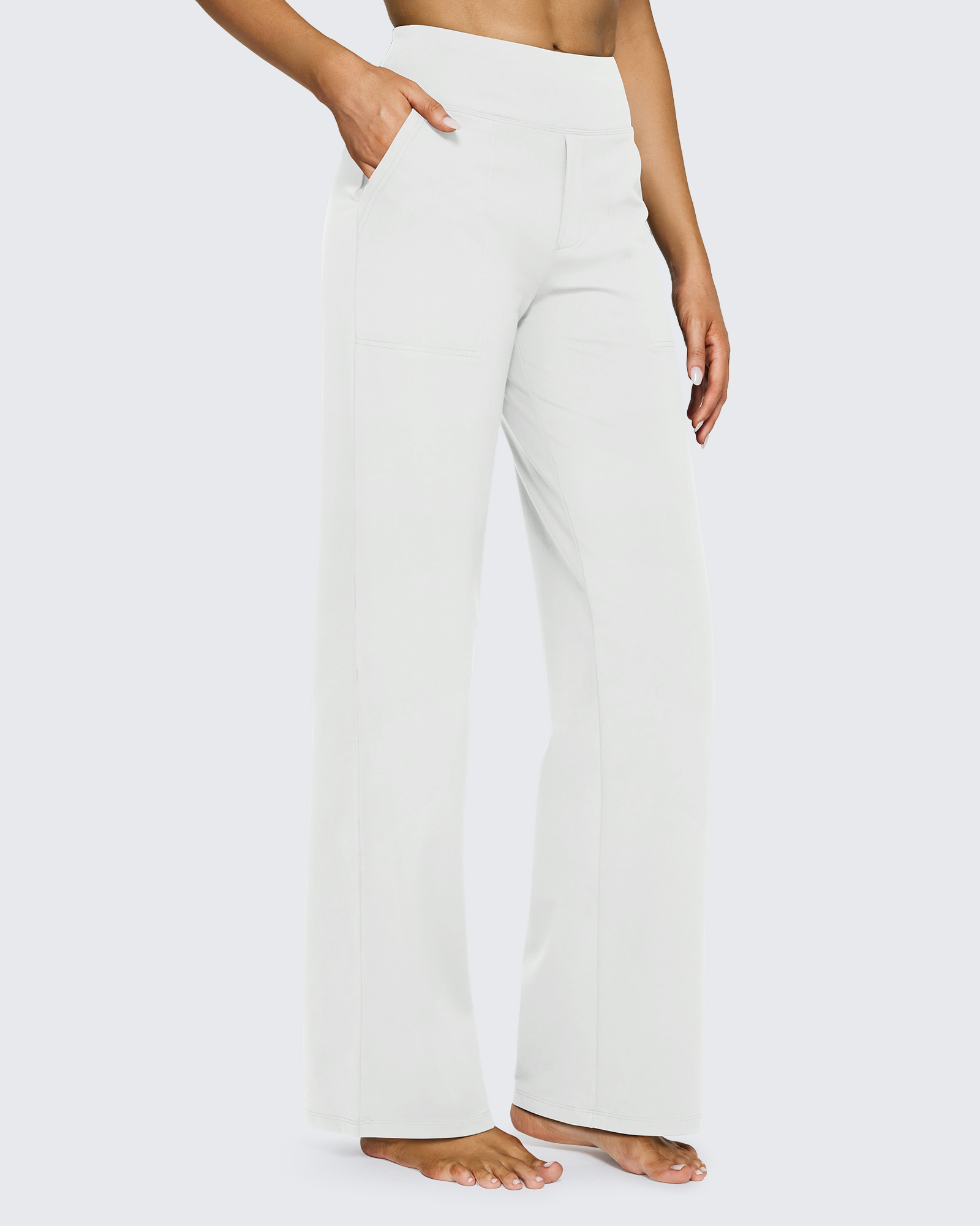 G4Free - EverGoing Loose High-Waist Business Casual Pants 33'' -GF23J184KF-XS