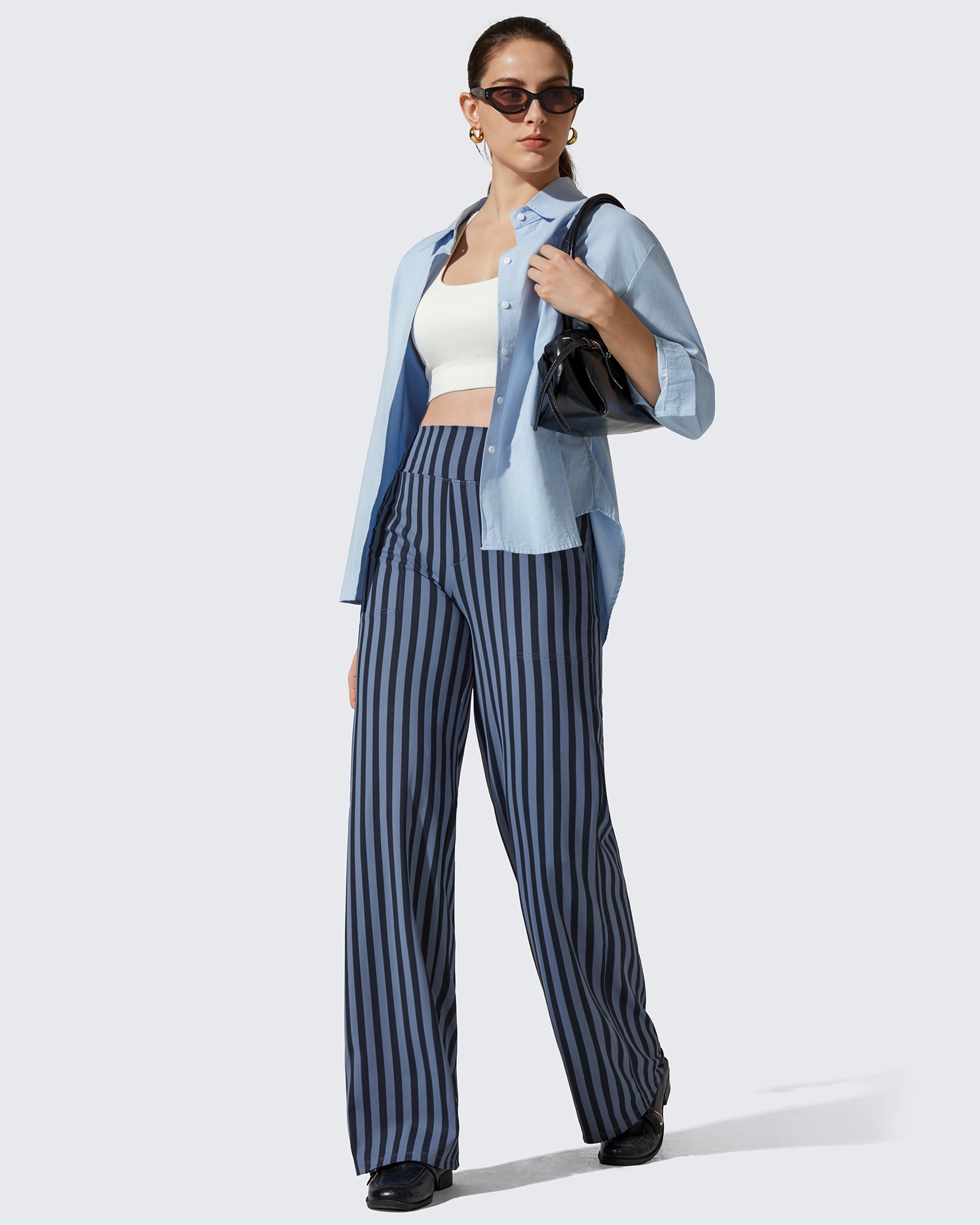 G4Free - EverGoing Loose High-Waist Business Casual Pants -GF23J172AF-XS-GF23J172AA-S-GF23J172AB-M-GF23J172AC-L-GF23J172AD-XL