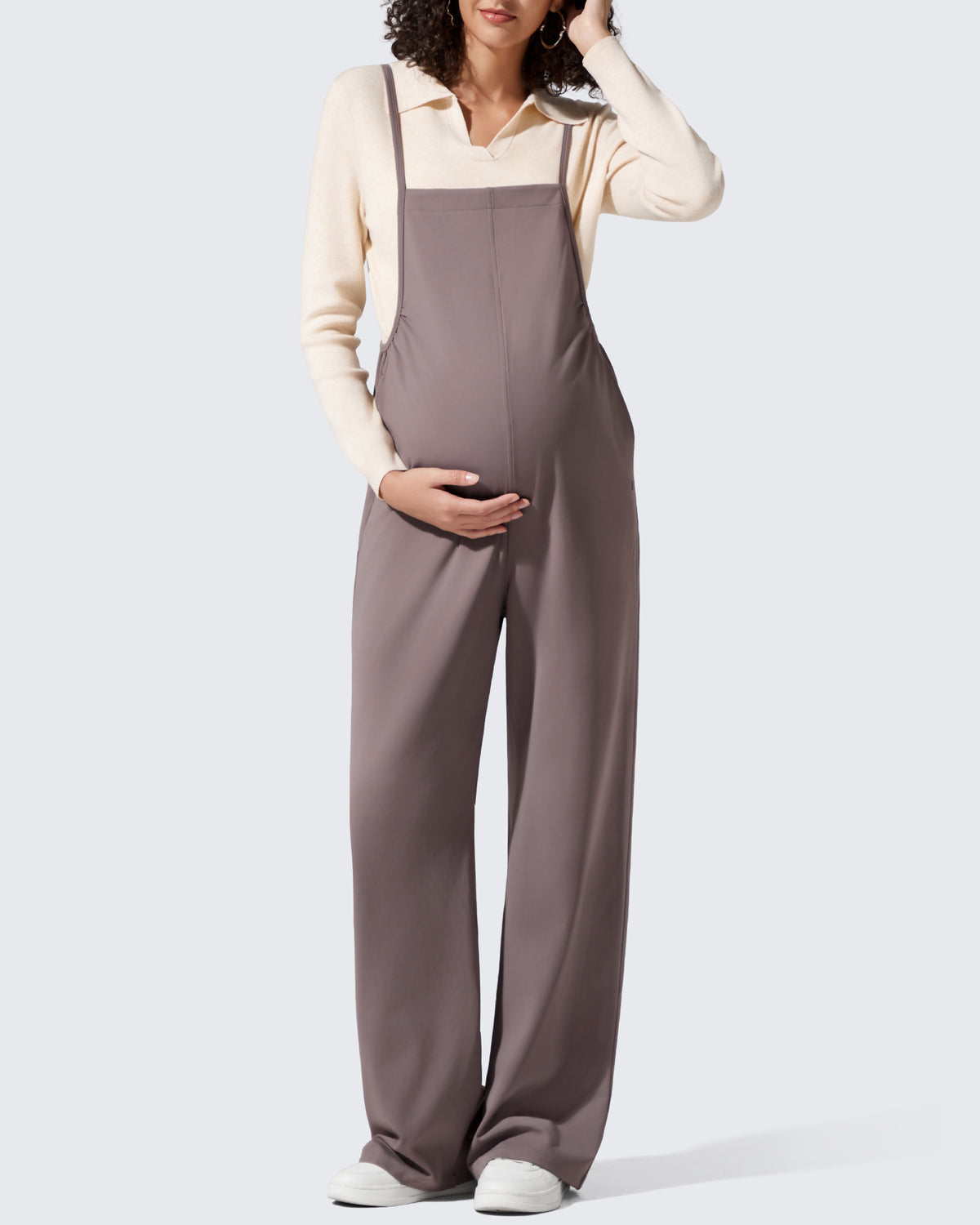 G4Free - EverGoing Maternity Adjustable Strap Wide Leg Rompers -GF25PY674AF-XS-GF25PY675AF-XS-GF25PY676AF-XS-GF25PY674AA-S-GF25PY675AA-S