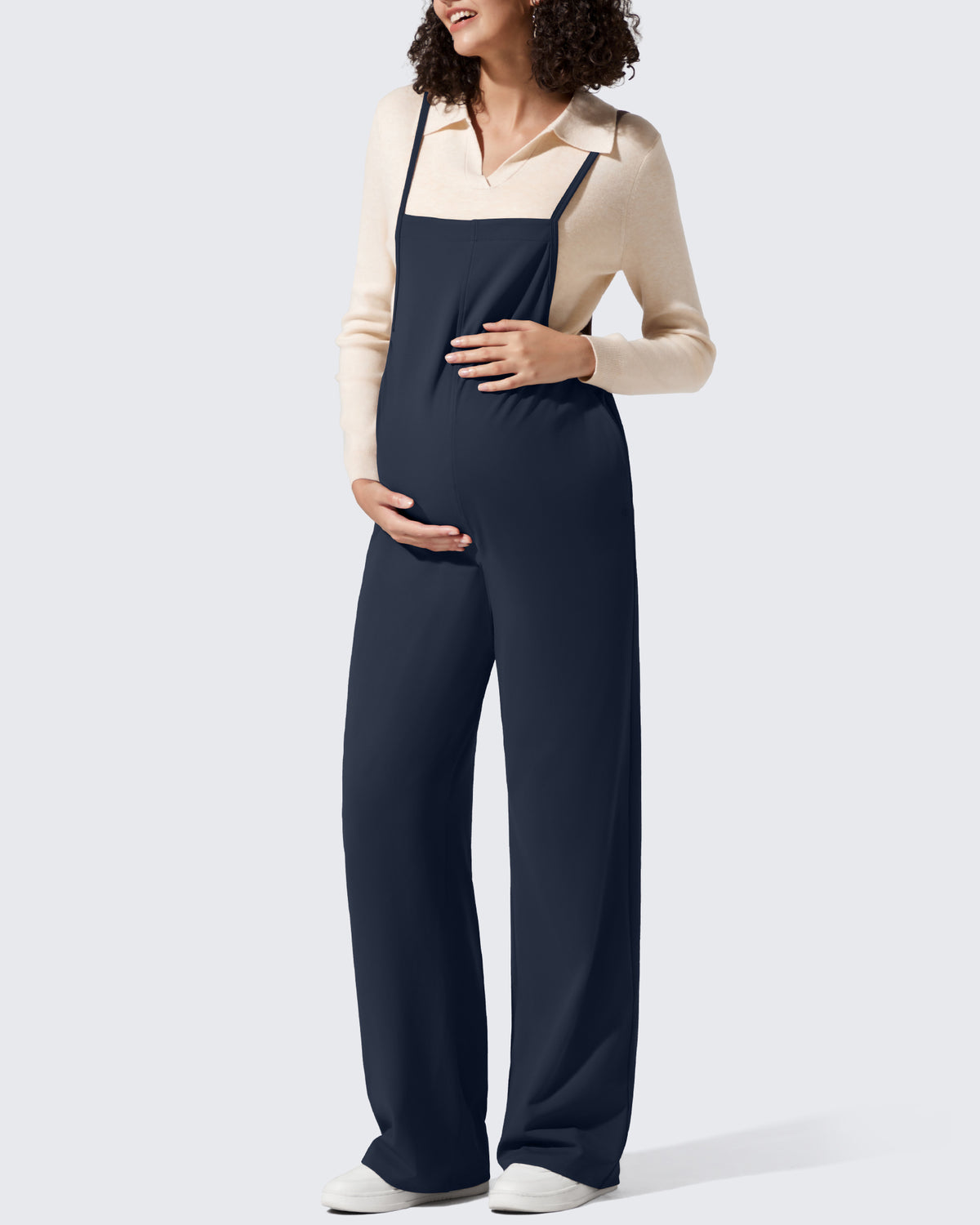G4Free - EverGoing Maternity Adjustable Strap Wide Leg Rompers -GF25PY674AF-XS-GF25PY675AF-XS-GF25PY676AF-XS-GF25PY674AA-S-GF25PY675AA-S