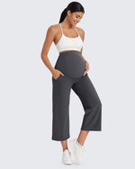 G4Free - EverGoing Maternity Capris Cropped Yoga Pants 21'' -GF25J307AA-S-GF25J307AB-M-GF25J307AC-L-GF25J307AD-XL-GF25J307AE-XXL