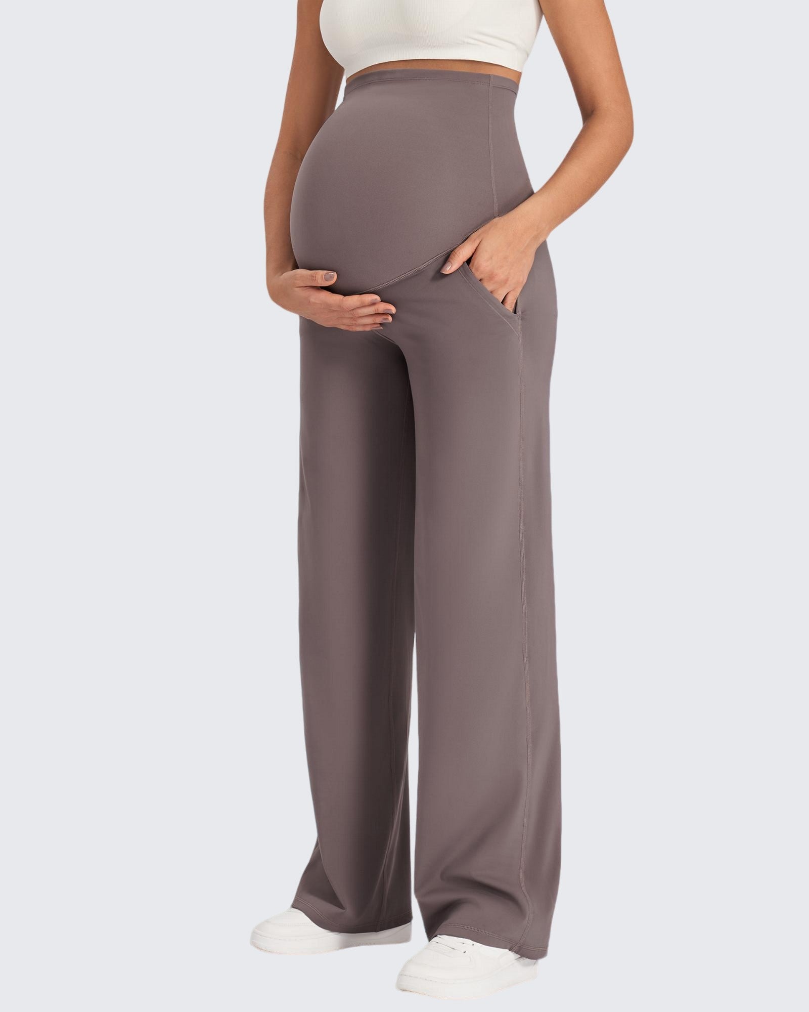 G4Free - EverGoing Maternity Stretch Wide Leg Pants -GF24J289AA-S