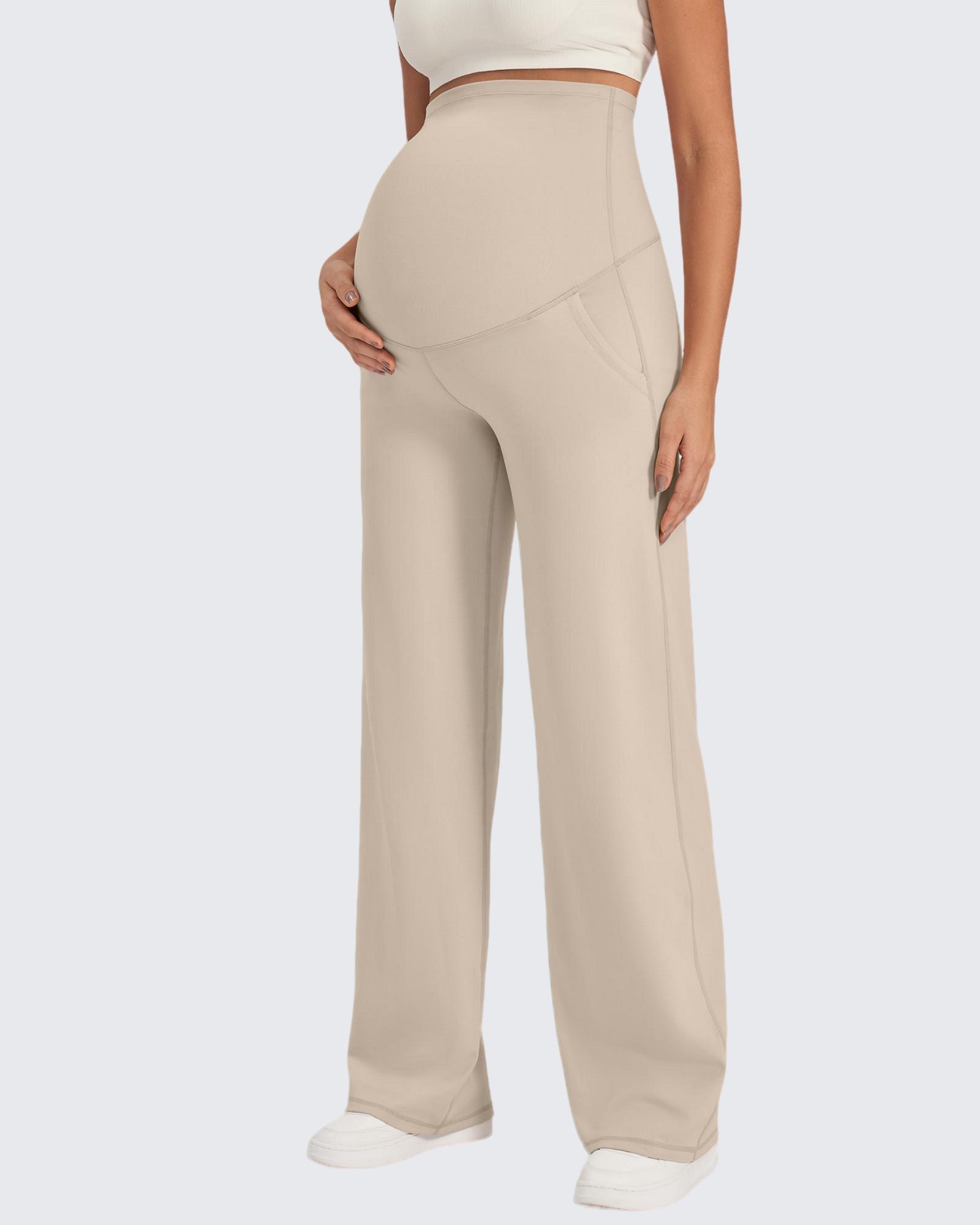 G4Free - EverGoing Maternity Stretch Wide Leg Pants -GF24J289AA-S-GF24J290AA-S-GF24J291AA-S-GF24J289AB-M-GF24J290AB-M