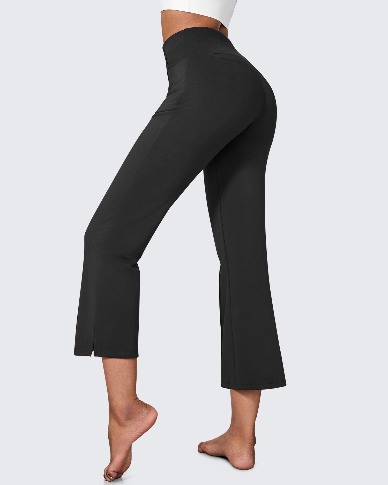 G4Free - EverGoing Stretch Mid-Waist Flare Business Casual Pants -GF24A212AA-S-GF22A081AA-S-GF24A213AA-S-GF24A212AB-M-GF22A081AB-M