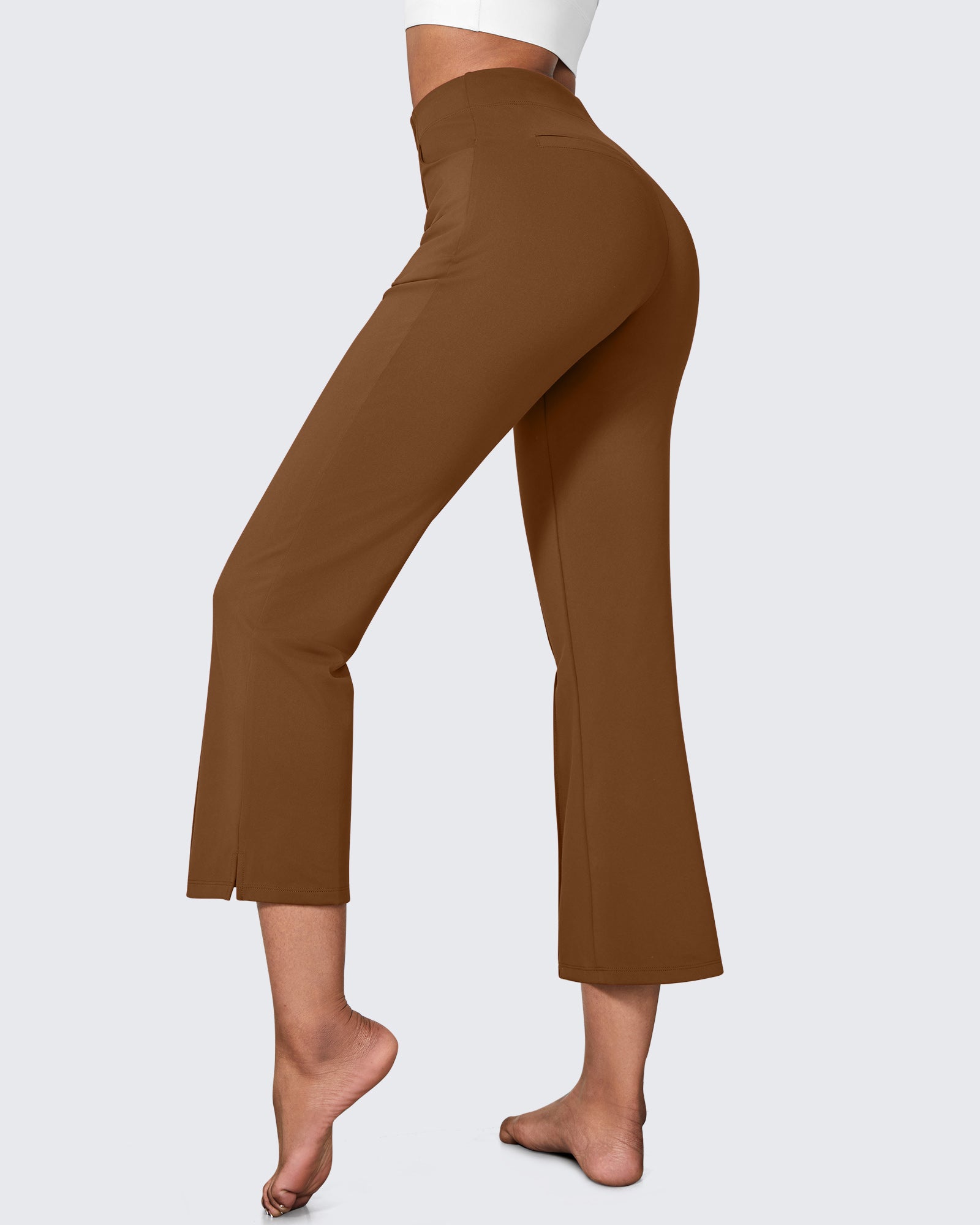 G4Free - EverGoing Stretch Mid-Waist Flare Business Casual Pants -GF24A212AA-S-GF22A081AA-S-GF24A213AA-S-GF24A212AB-M-GF22A081AB-M