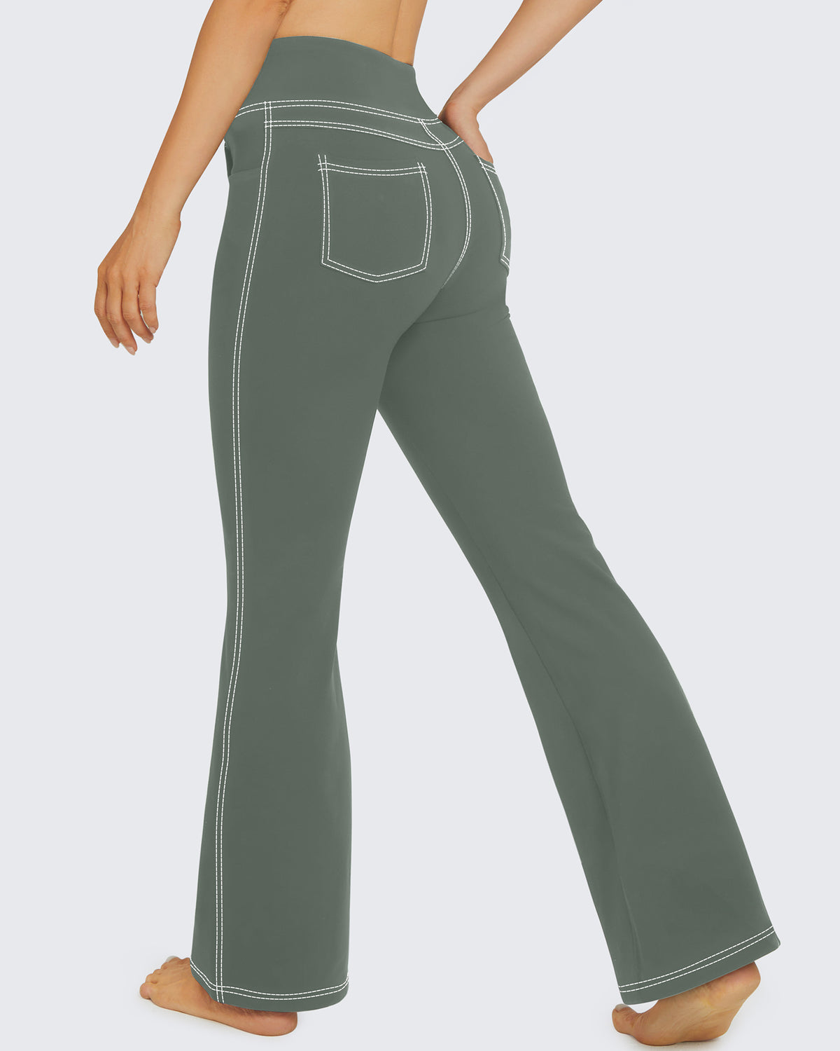 G4Free - EverGoing Stretchy High-Waisted Multiple Flare Work Pants -GF23A168AA-S-GF22A071AA-S-GF23A169AA-S-GF23A168AB-M-GF22A071AB-M