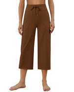 G4Free - EverGoing Wide Leg High-Rise Drawstring Capris Pants -GF24J218AF-XS