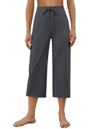 G4Free - EverGoing Wide Leg High-Rise Drawstring Capris Pants -GF24J218CF-XS