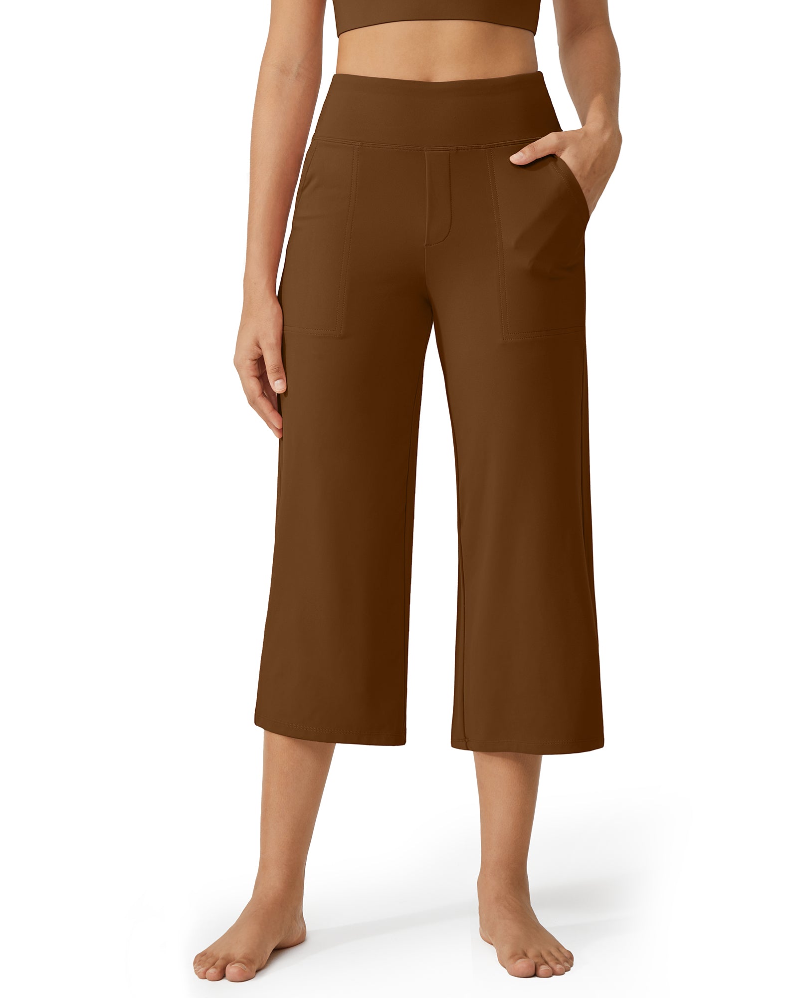 G4Free - EverGoing Wide Leg High-Waist Casual Capri Pants -GF24J197AA-S-GF24J197AB-M-GF24J197AC-L-GF24J197AD-XL-GF24J197AE-XXL