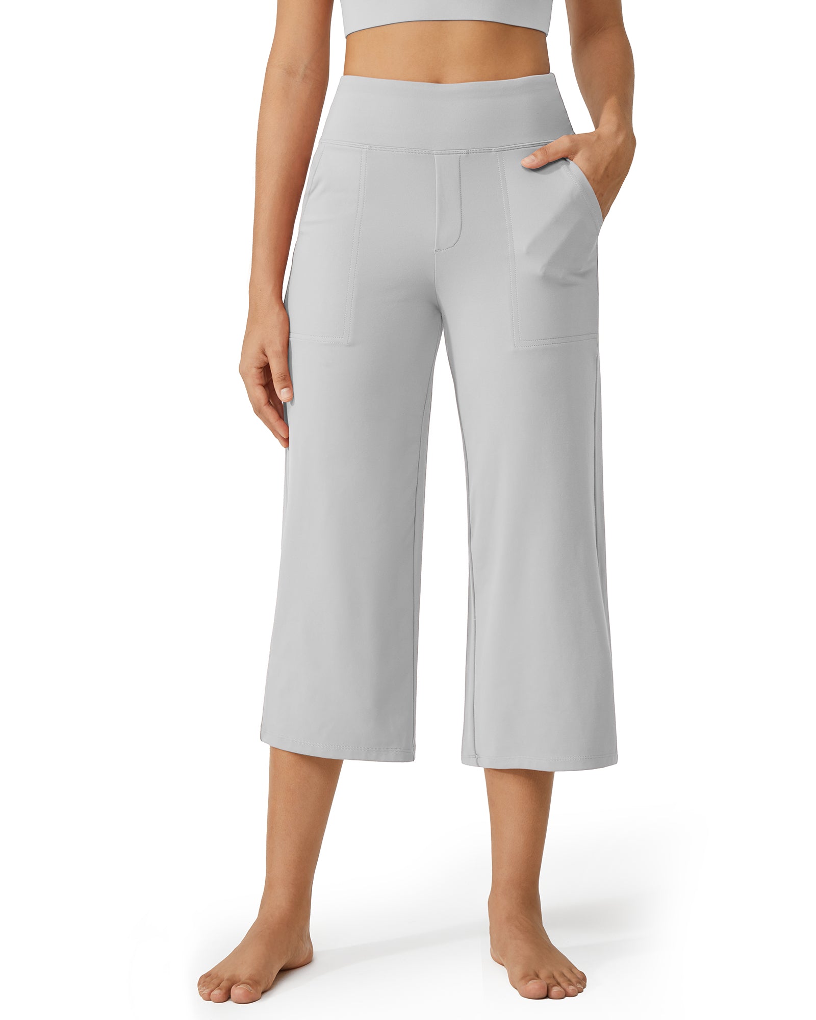 G4Free - EverGoing Wide Leg High-Waist Casual Capri Pants -GF24J197AA-S-GF24J197AB-M-GF24J197AC-L-GF24J197AD-XL-GF24J197AE-XXL