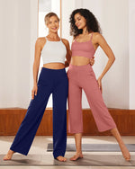 G4Free - EverGoing Wide Leg High-Waist Casual Capri Pants -GF24J197AA-S-GF24J197AB-M-GF24J197AC-L-GF24J197AD-XL-GF24J197AE-XXL