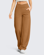 G4Free - EverGoing Wide Leg High-Waist Casual Pants Petite -GF23D170AF-XS-GF23D170AA-S-GF23D170AB-M-GF23D170AC-L-GF23D170AD-XL