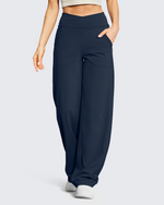 G4Free - EverGoing Wide Leg High-Waist Casual Pants Petite -GF23D170GF-XS