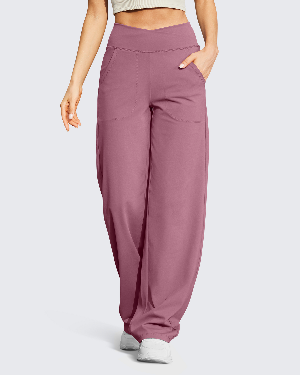 G4Free - EverGoing Wide Leg High-Waist Casual Pants Regular -GF22D061Z02F-XS