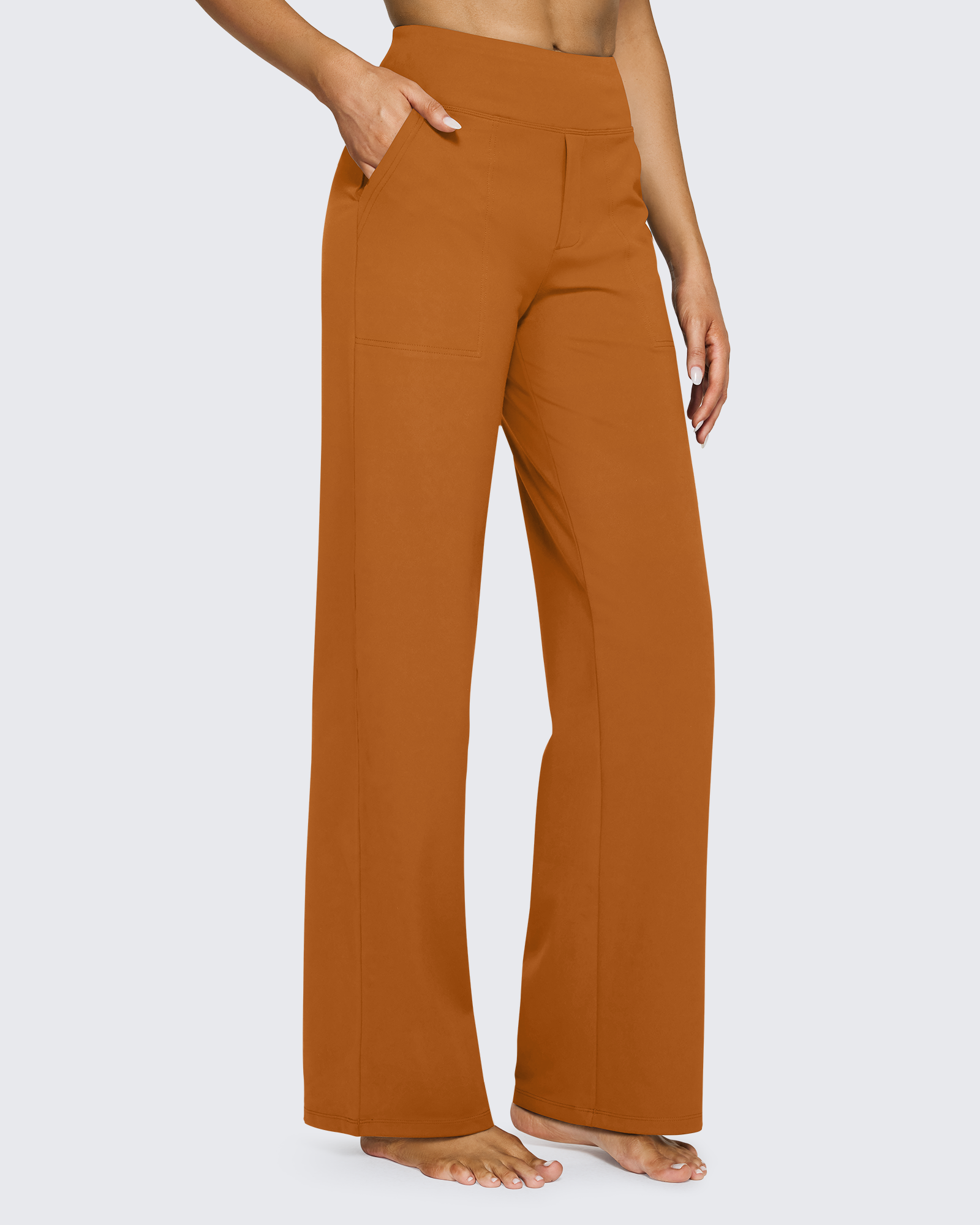G4Free - EverGoing Wide Leg Yoga Pants Business Casual 29'' -GF23J183AF-XS