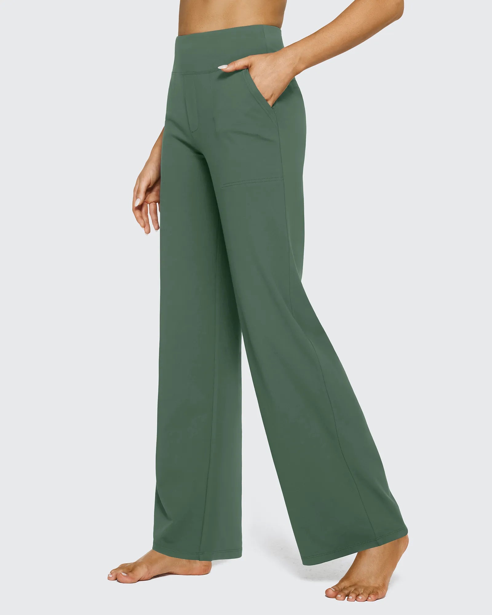 G4Free - EverGoing Wide Leg Yoga Pants Business Casual 29'' -GF23J183AF-XS