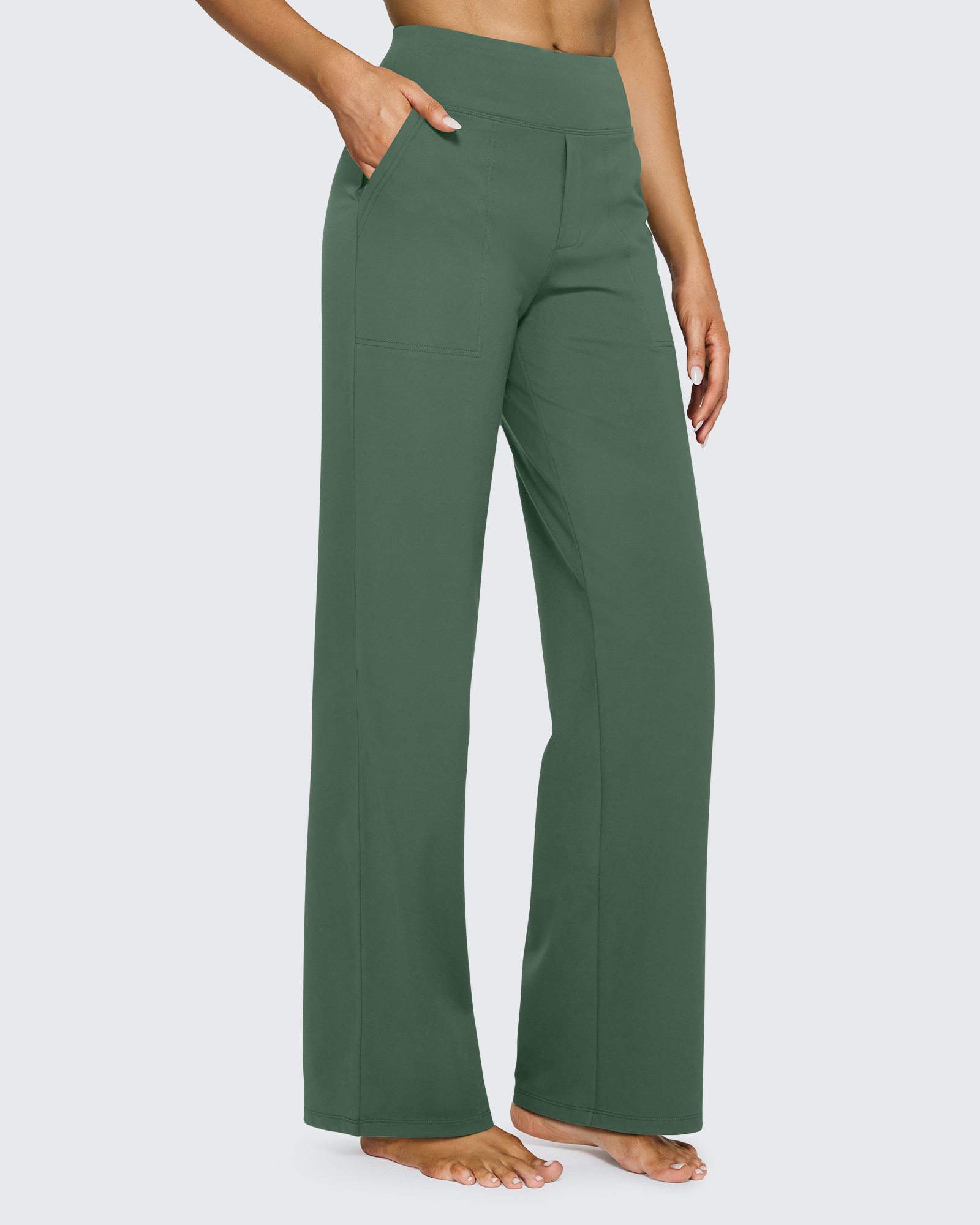 G4Free - EverGoing Wide Leg Yoga Pants Business Casual 31'' -GF23J172AF-XS