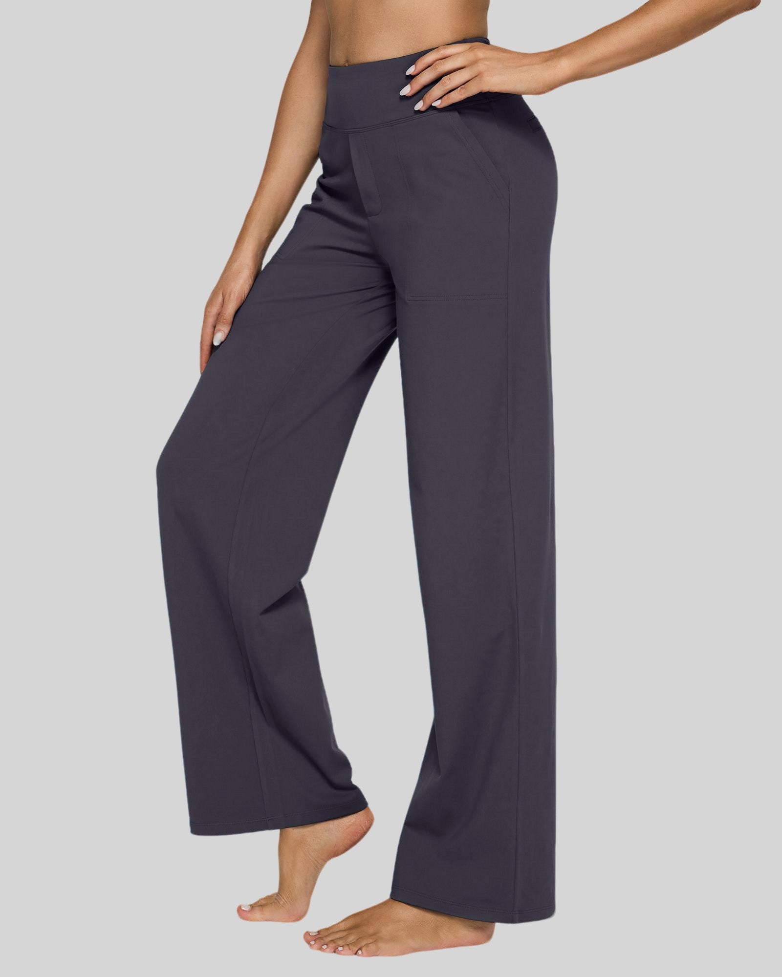 G4Free - EverGoing Wide Leg Yoga Pants Business Casual -GF23J172AA-S