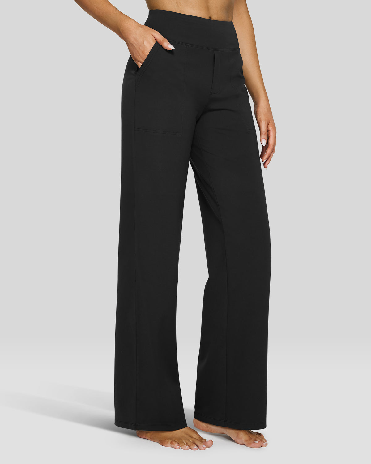 G4Free - EverGoing Wide Leg Yoga Pants Business Casual -GF23J172AA-S