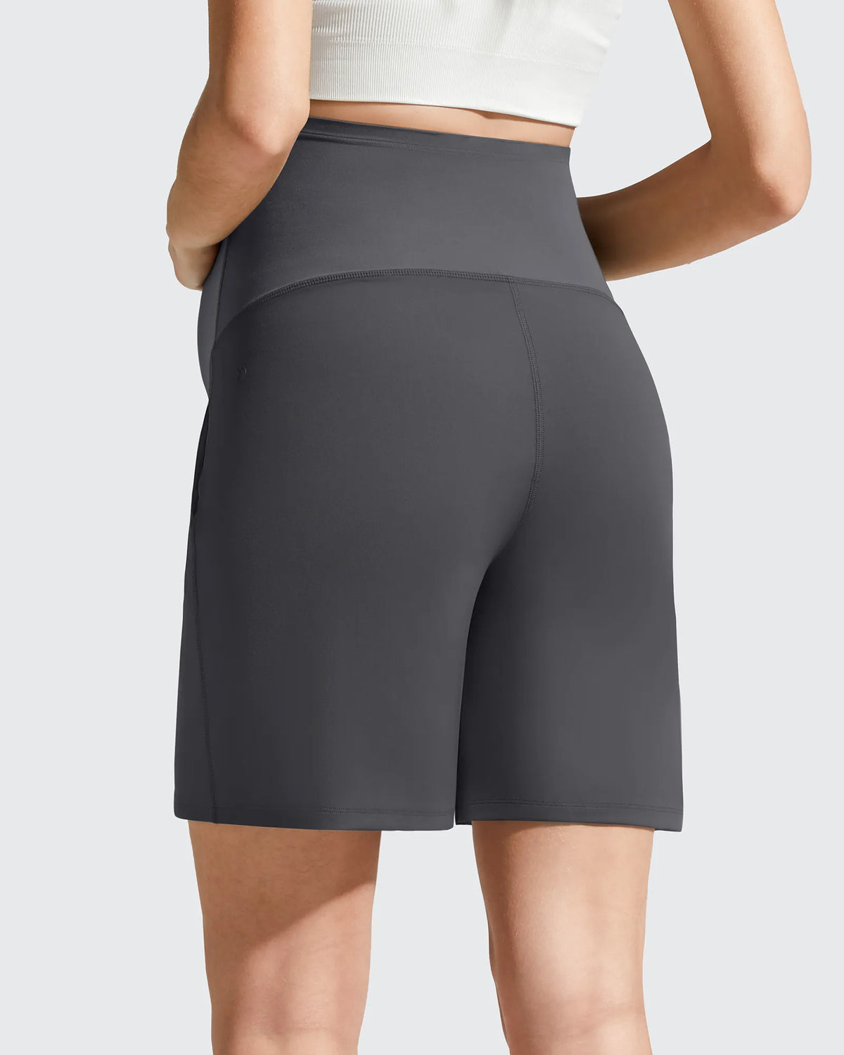 G4Free - Evergoing Front Pleats Pockets Maternity Shorts -GF26EY794F001A-S-GF26EY794F001B-M-GF26EY794F001C-L-GF26EY794F001D-XL-GF26EY794F001E-XXL