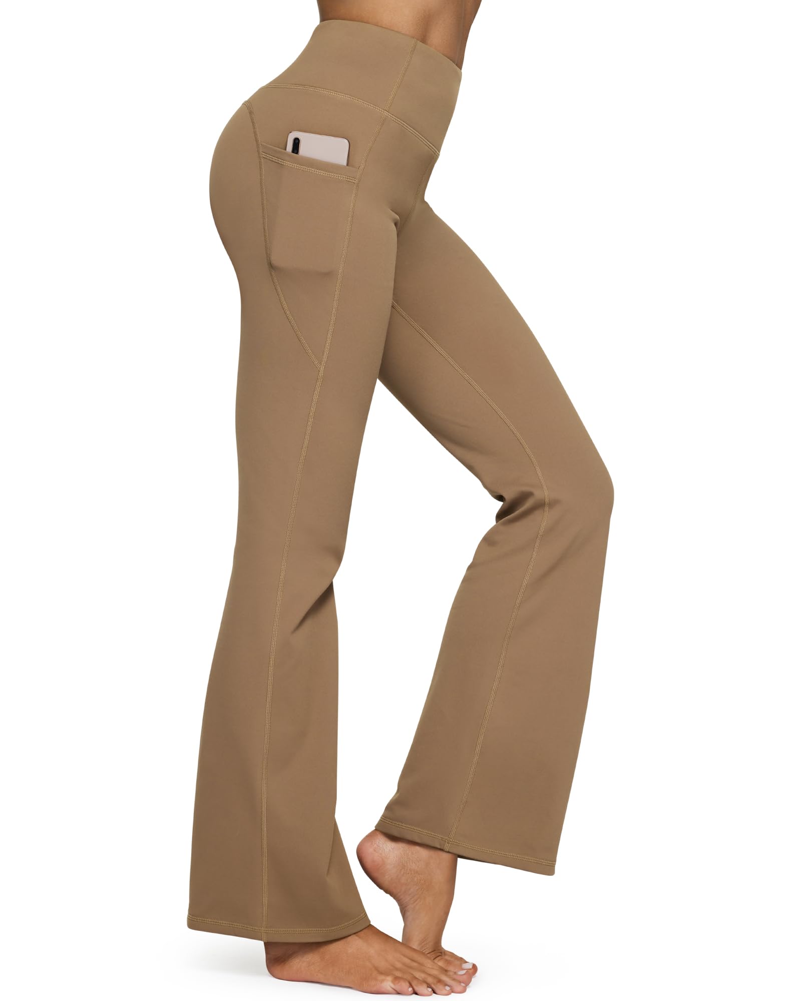 G4Free - Fleece Lined High-Waist Casual Flare Pants -GF23A204AA-S-GF23A166AA-S-GF23A205AA-S-GF23A204AB-M-GF23A166AB-M