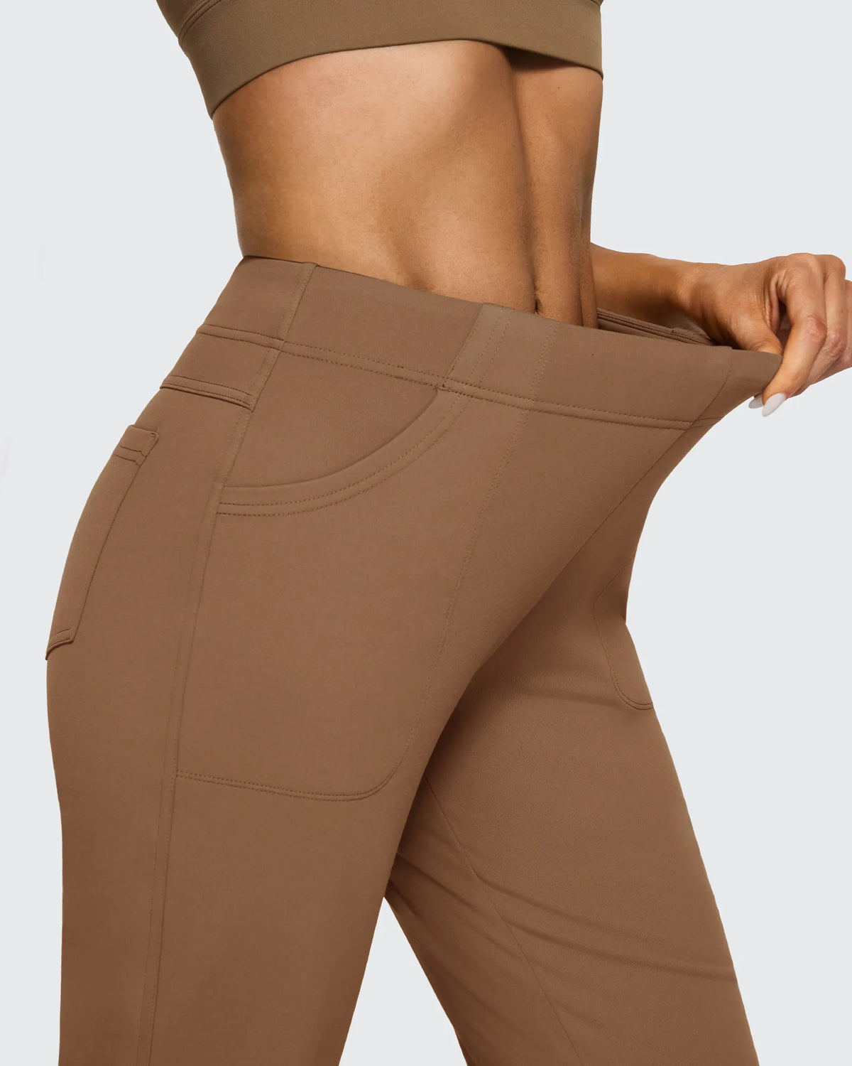 G4Free - Fleece Lined High-Waist Flare Work Pants -GF23A192CA-S-GF23A167DA-S-GF23A193CA-S-GF23A192CB-M-GF23A167DB-M