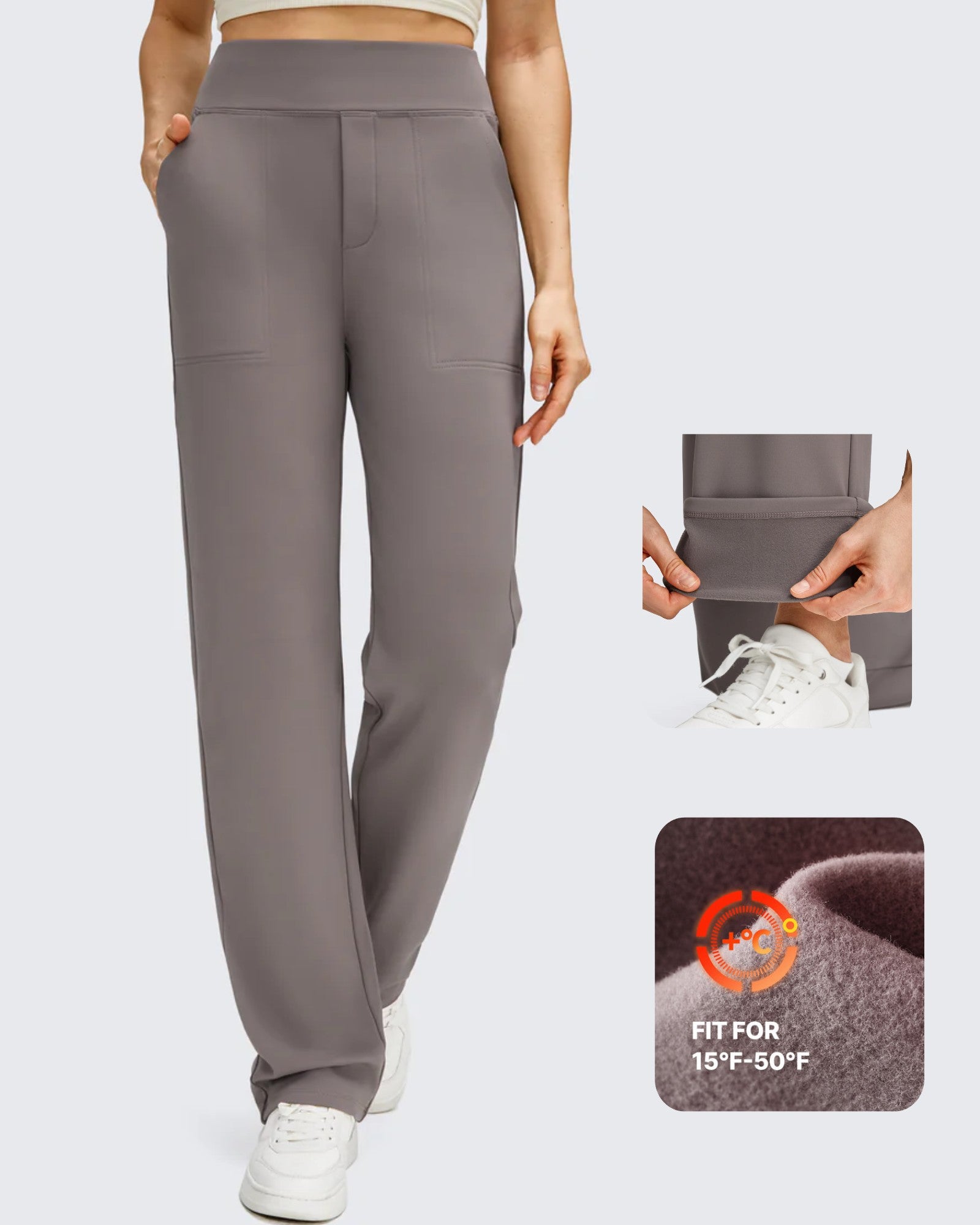 G4Free - Fleece Lined Straight Leg Winter Thermal Work Trousers -GF25D628CF-XS-GF25D629CF-XS-GF25D630CF-XS-GF25D628CA-S-GF25D629CA-S