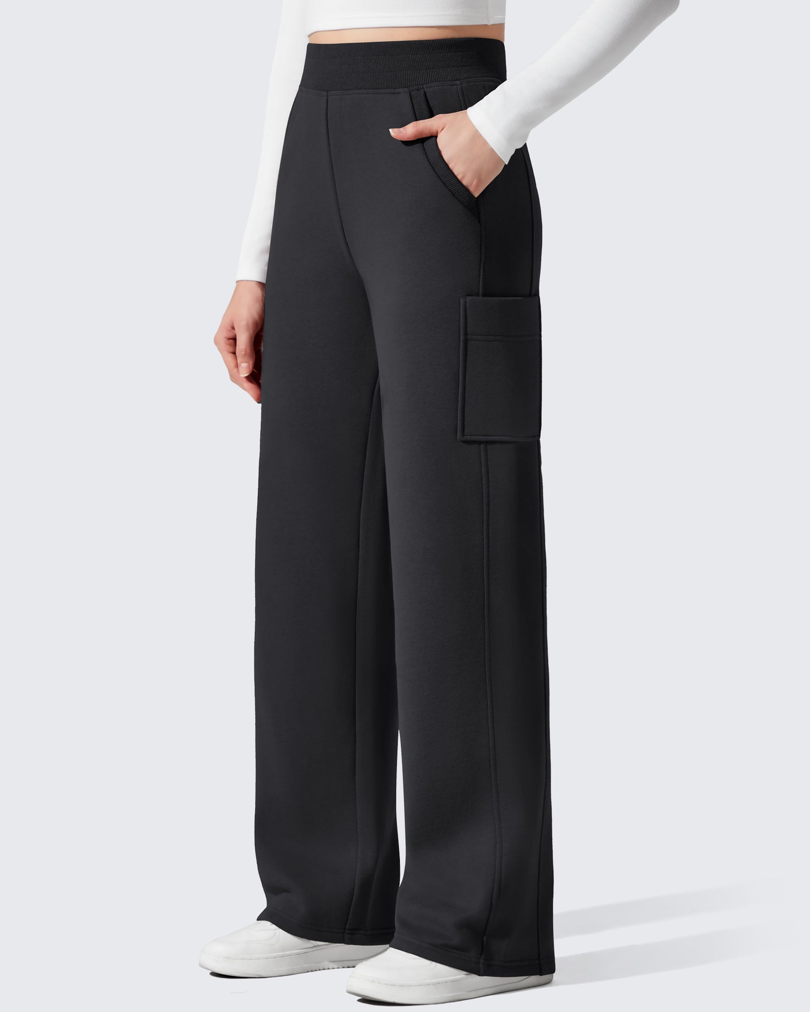 G4Free - Flurrylux Cargo Fleece Lined Thermal Wide Leg Trousers -GF25J731AA-S-GF25J732AA-S-GF25J733AA-S-GF25J731AB-M-GF25J732AB-M